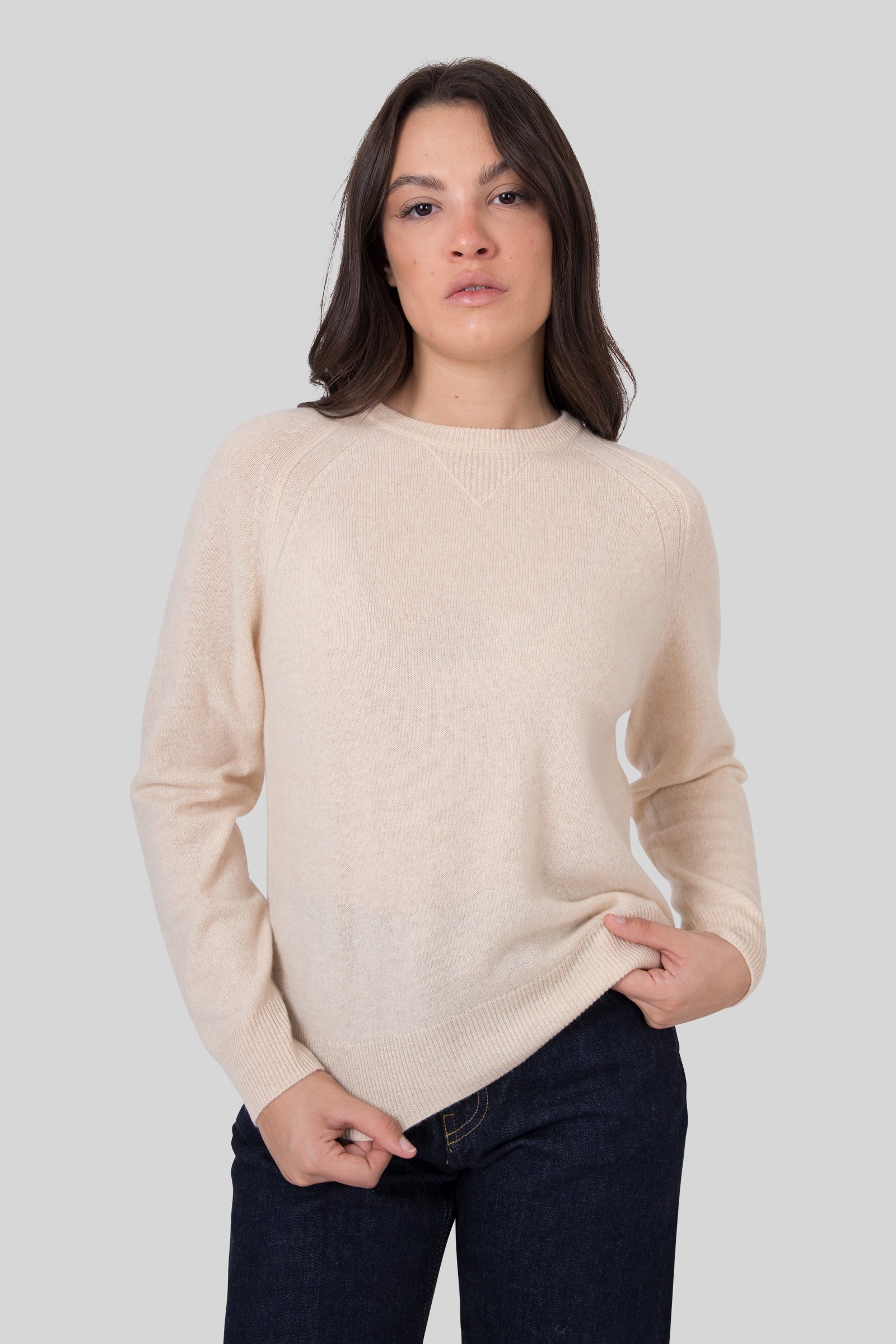 Absolut Cashmere Maglia Martika Ecru Donna - 3