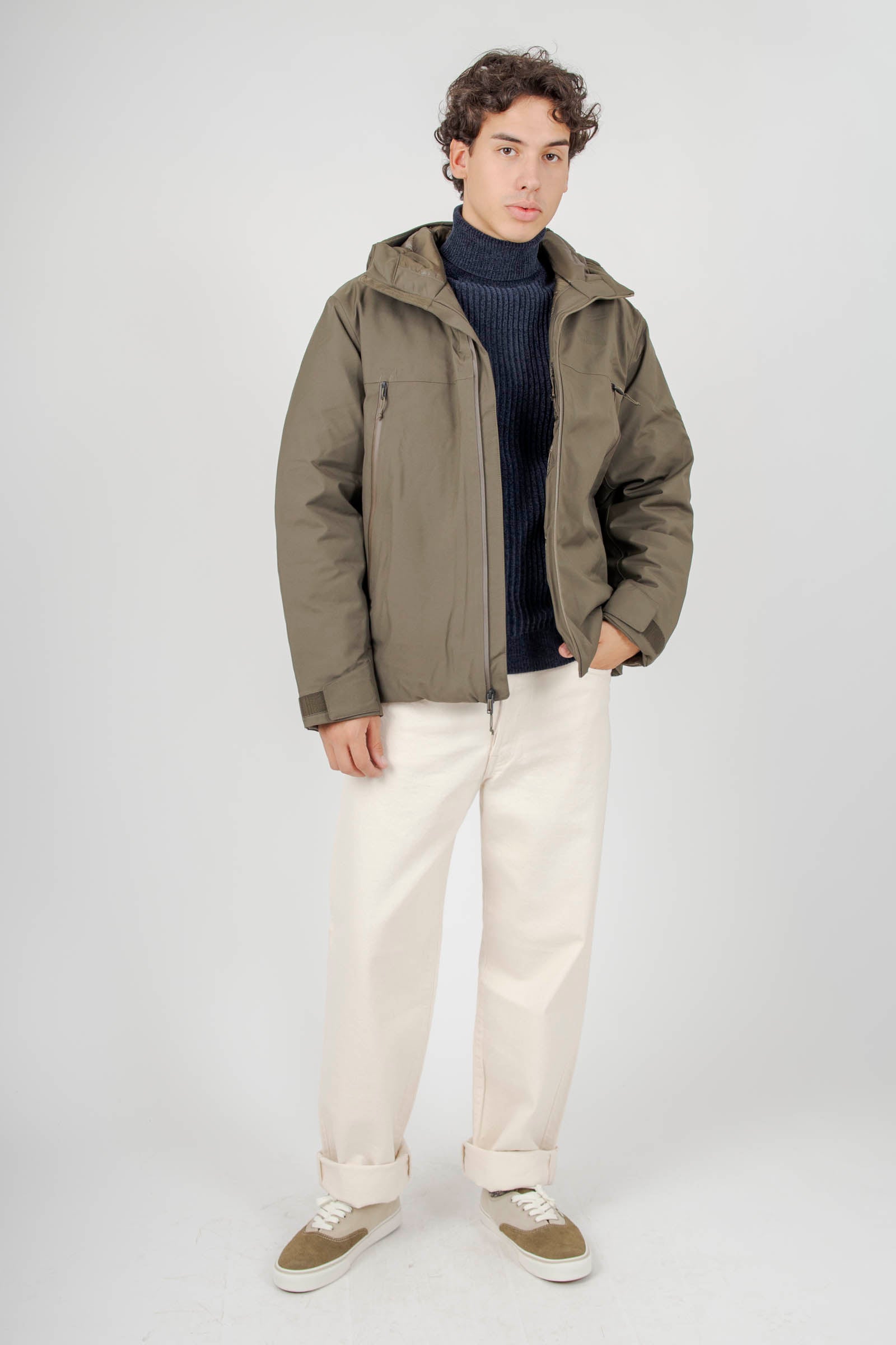 The North Face Tnf Range Down Hooded Jacket Verde Uomo - 8