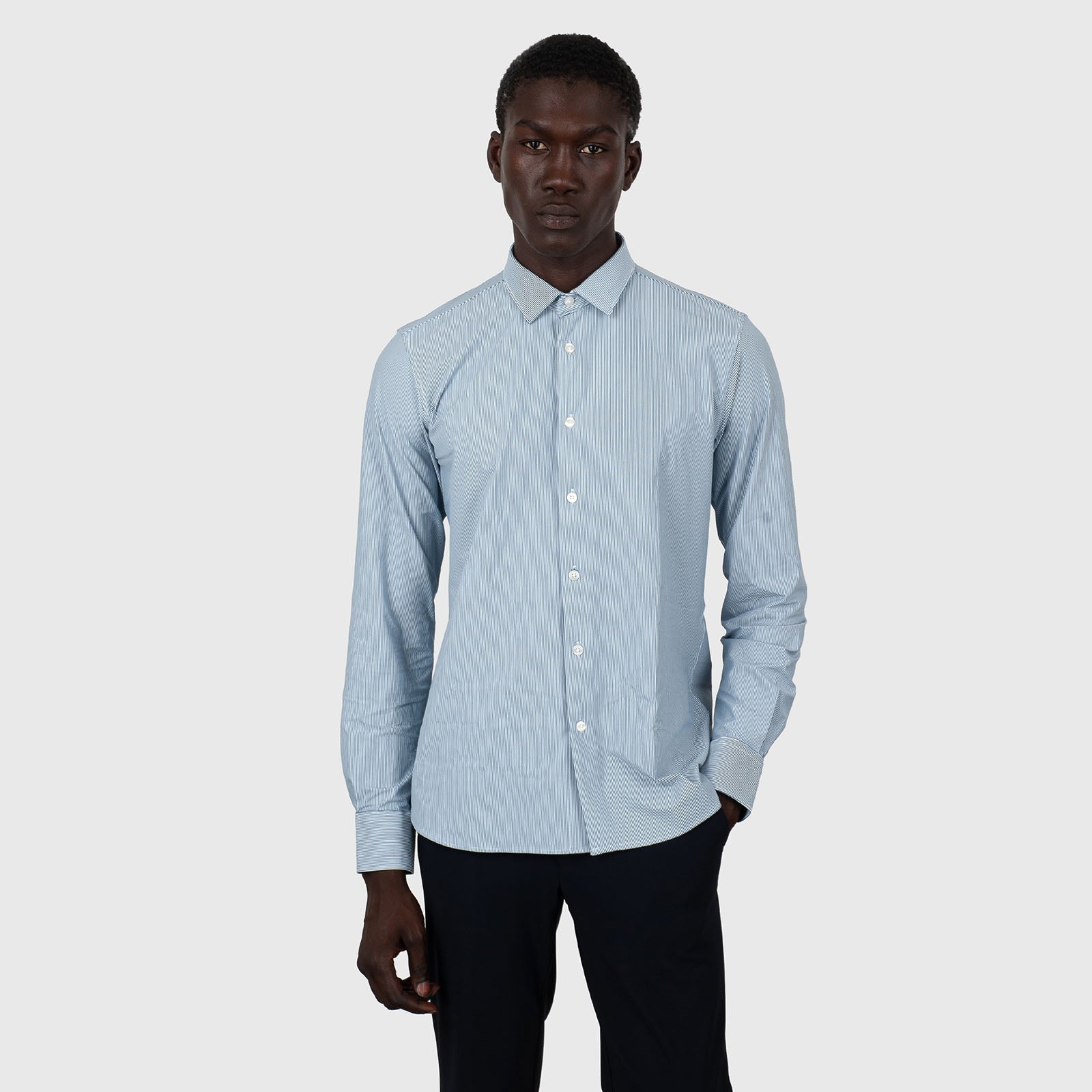 Oxford Jacquard Open Shirt - 7
