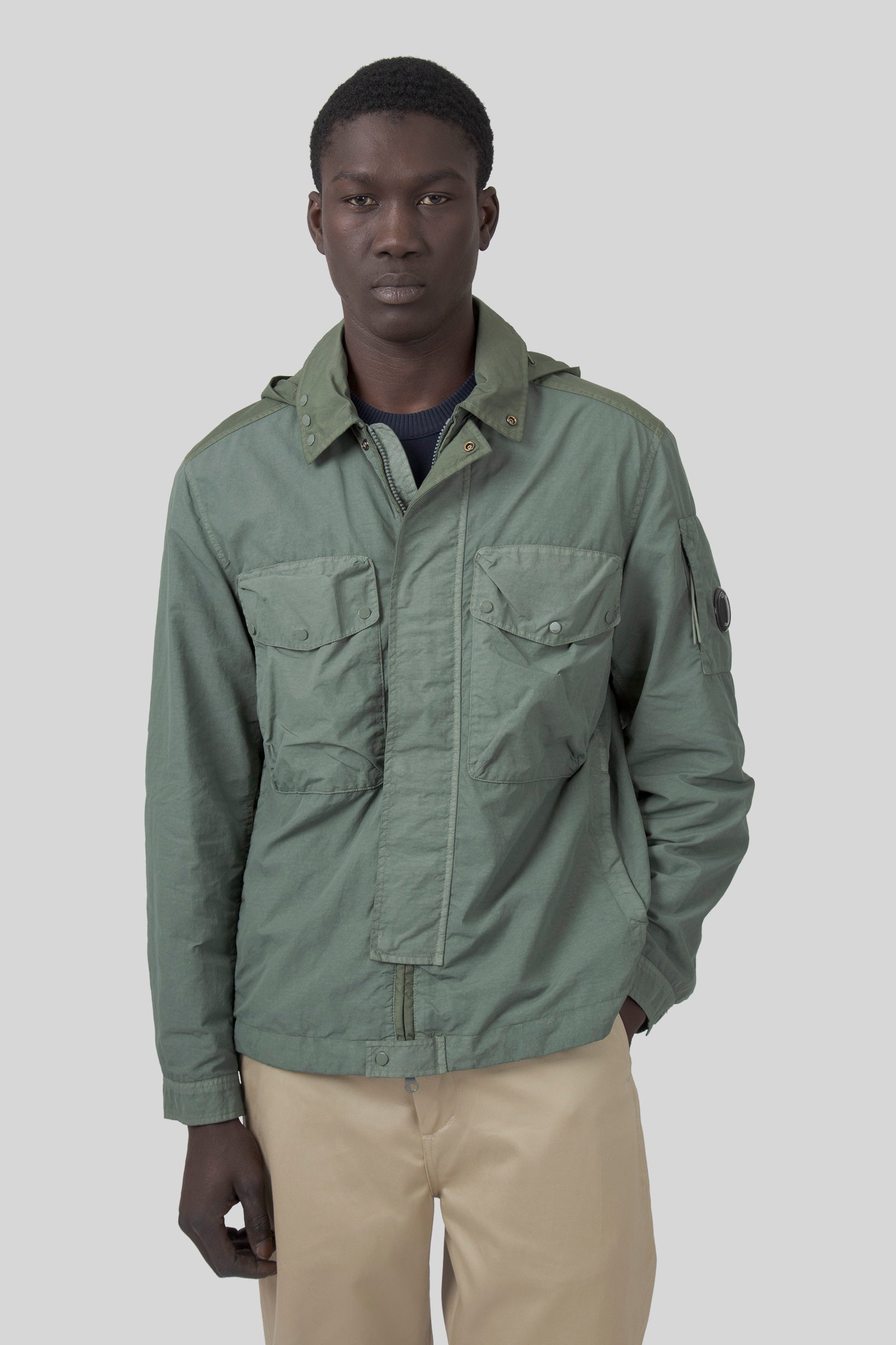 Flatt Nylon Mixed Goggle Overshirt