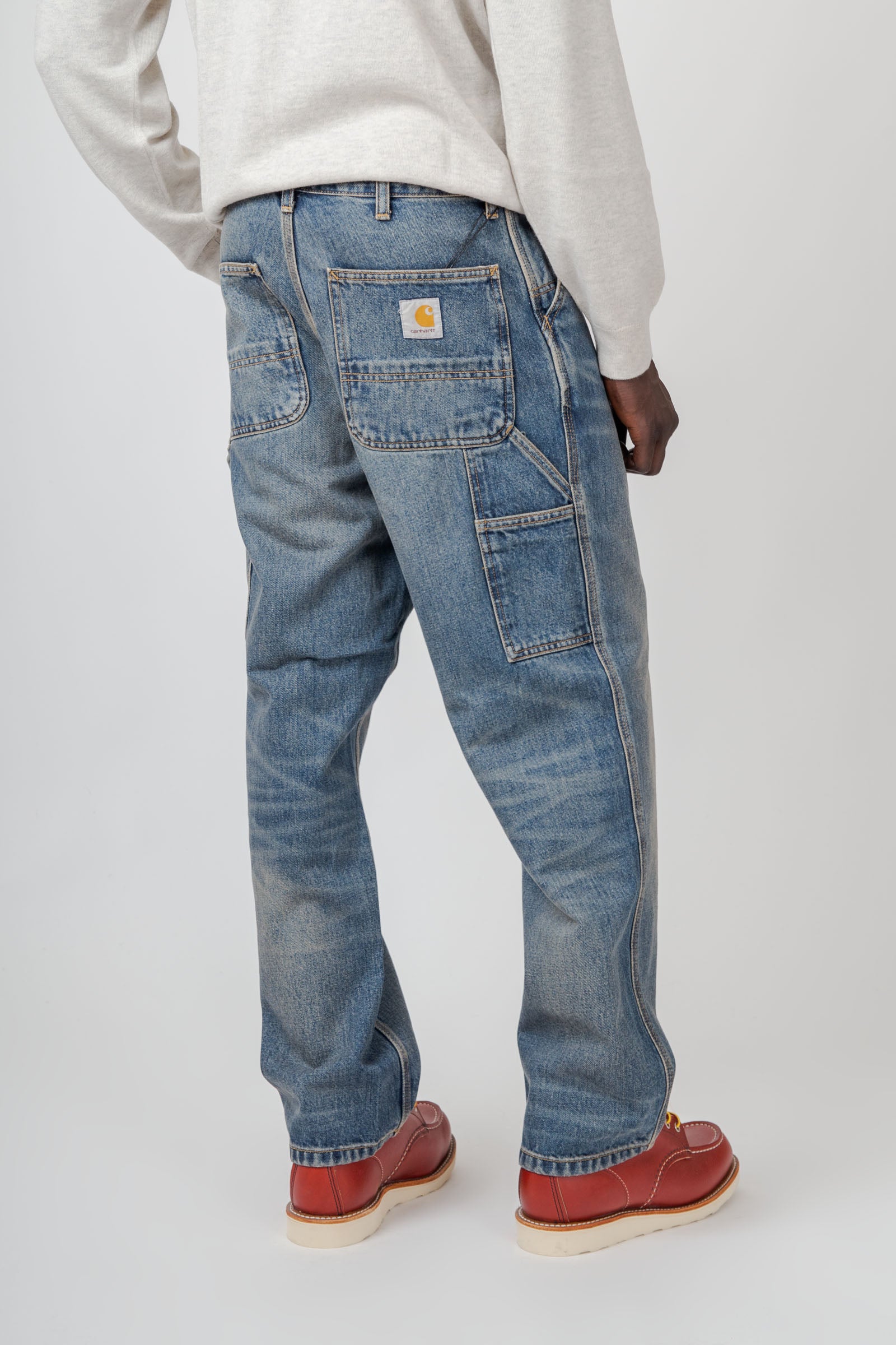 Carhartt Wip Jeans Single Knee Blu Medio Uomo - 5