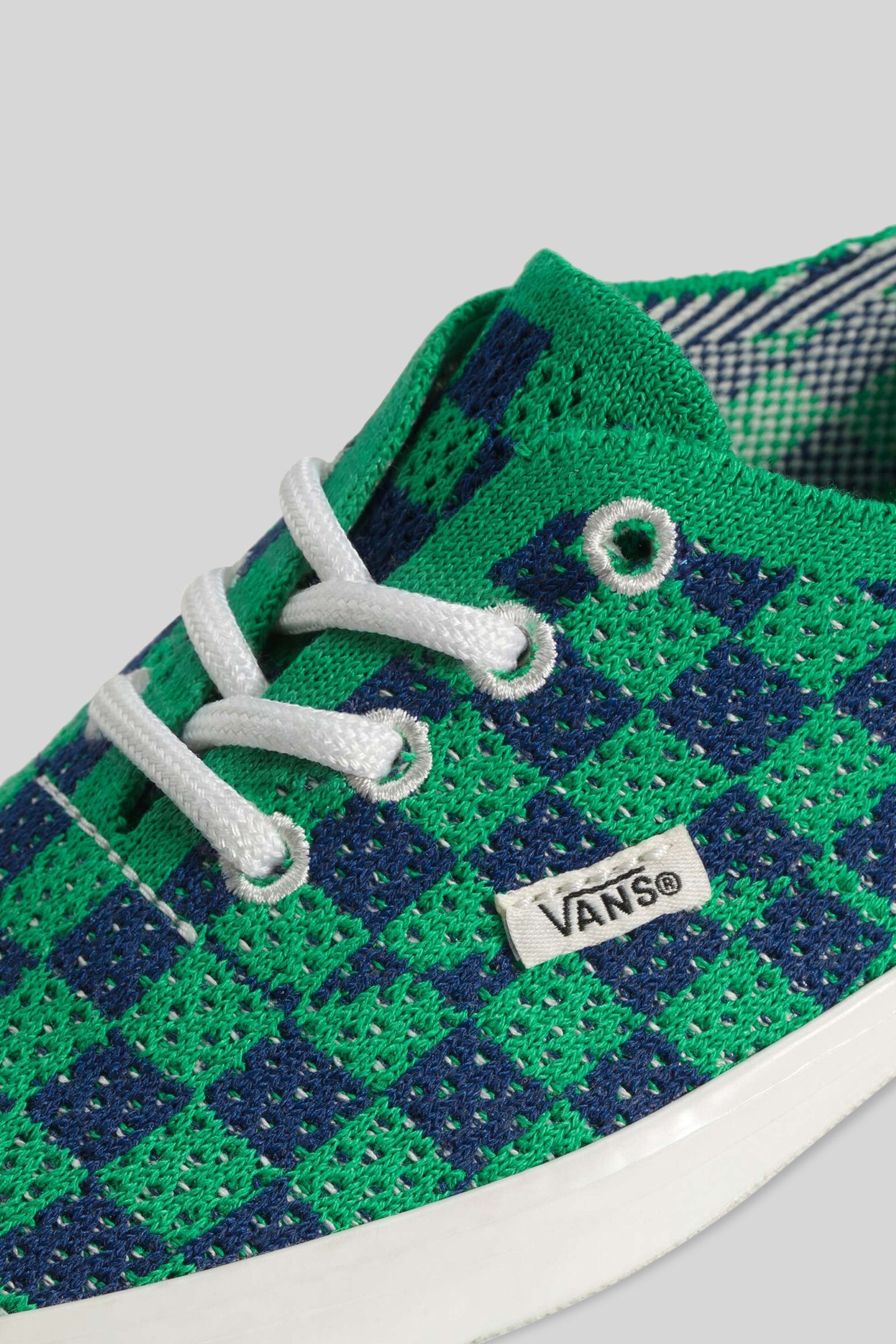Vans "off The Wall" Sneaker Premium Authentic Checkerboard Blu/verde Unisex - 2