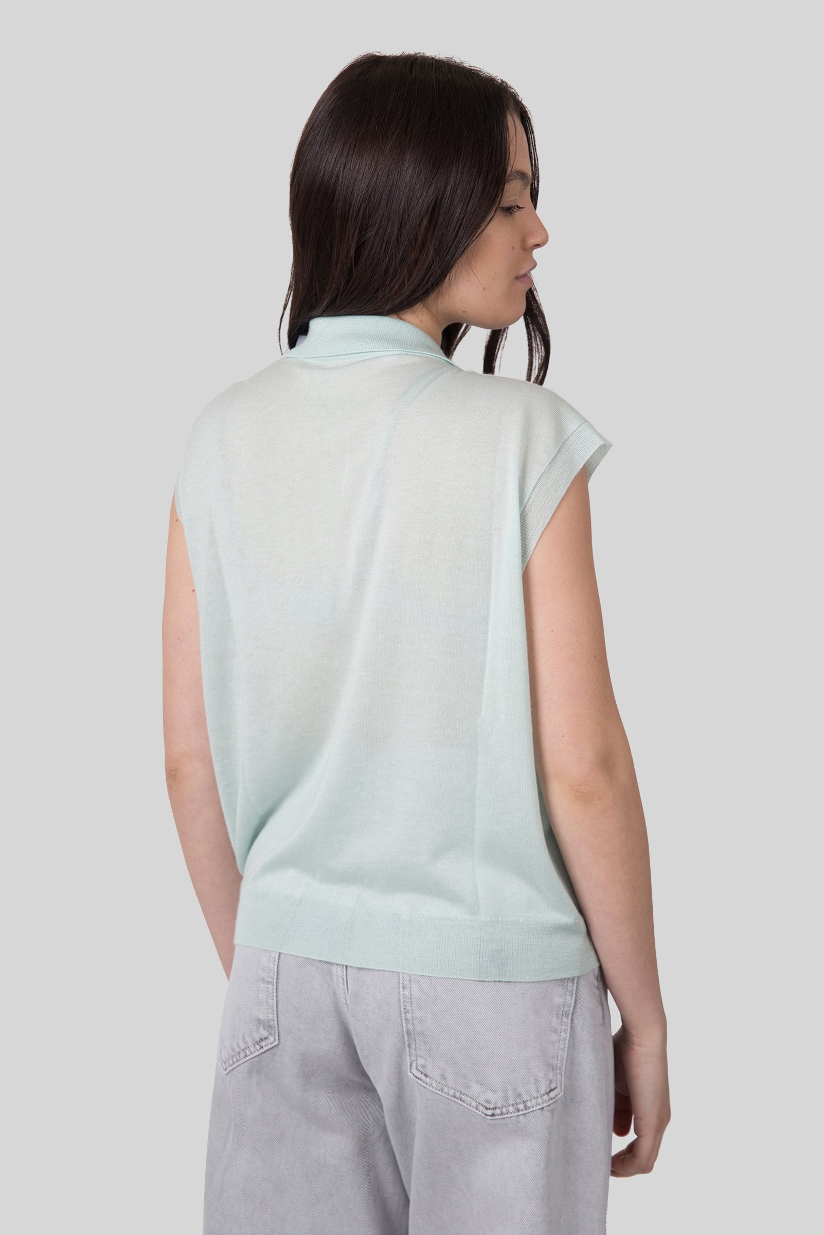Absolut Cashmere Maglia Magali Verde Menta Donna - 5