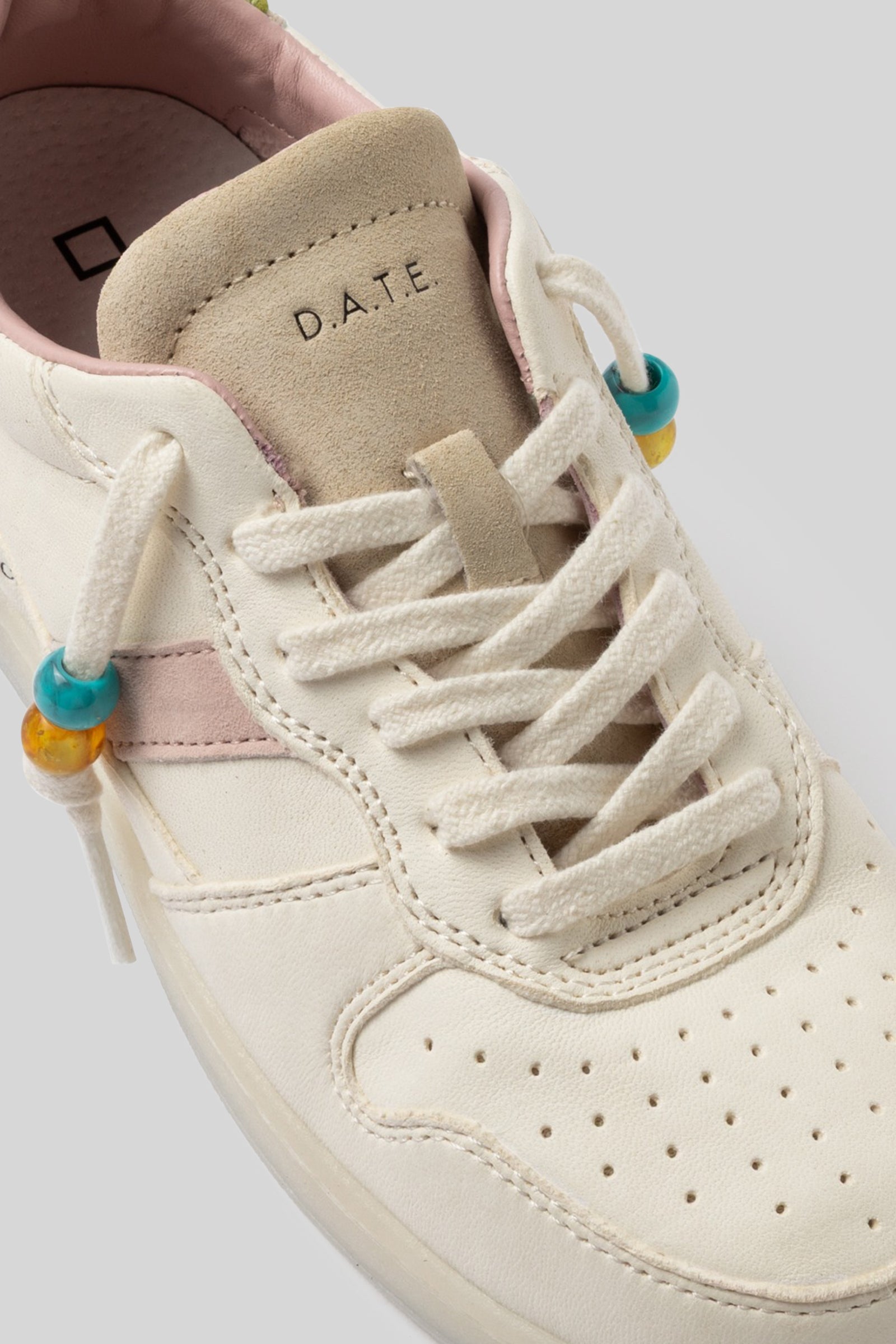 D.a.t.e. Sneaker Court 2.0 Vintage Calf Avorio Donna - 4