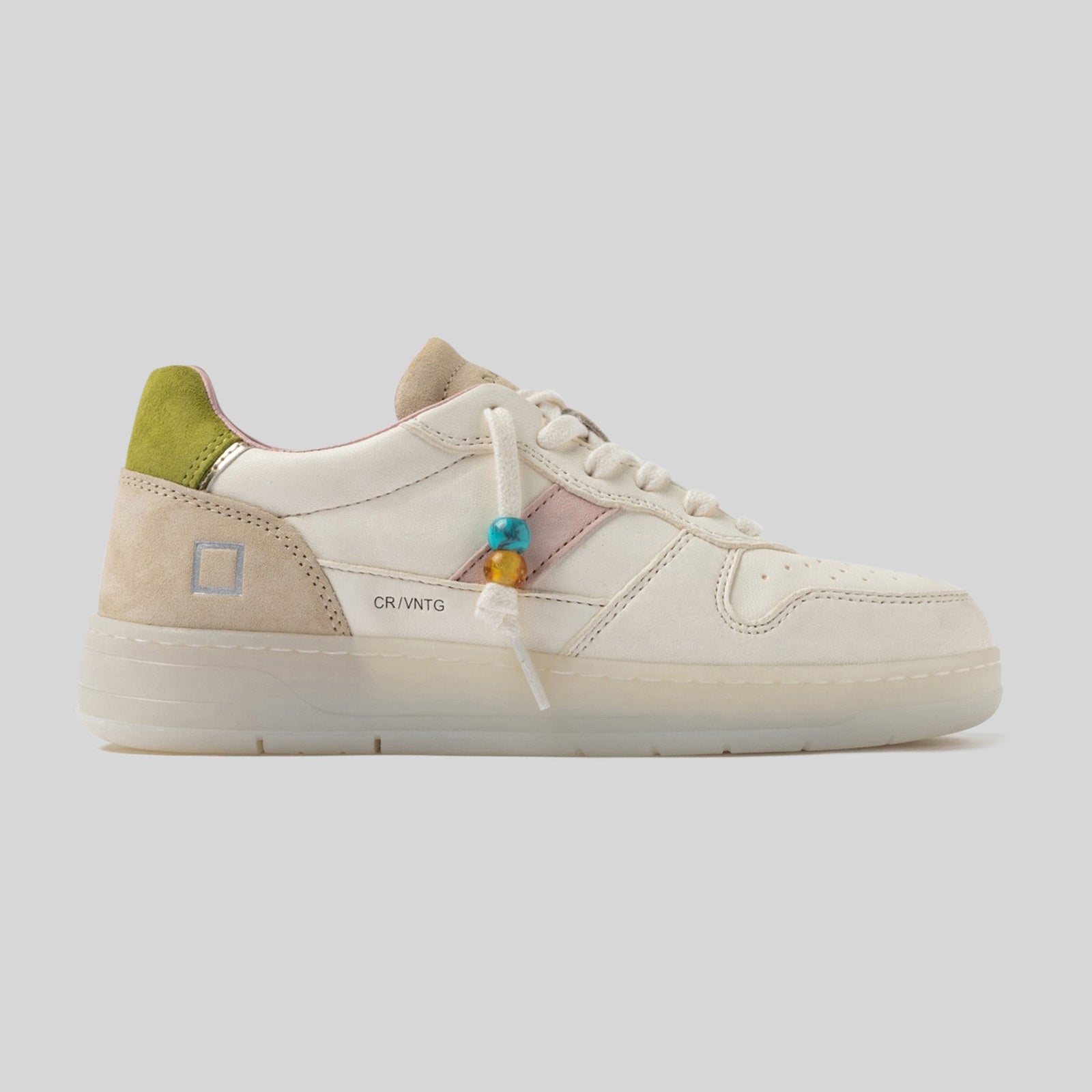 D.a.t.e. Sneaker Court 2.0 Vintage Calf Avorio Donna - 6