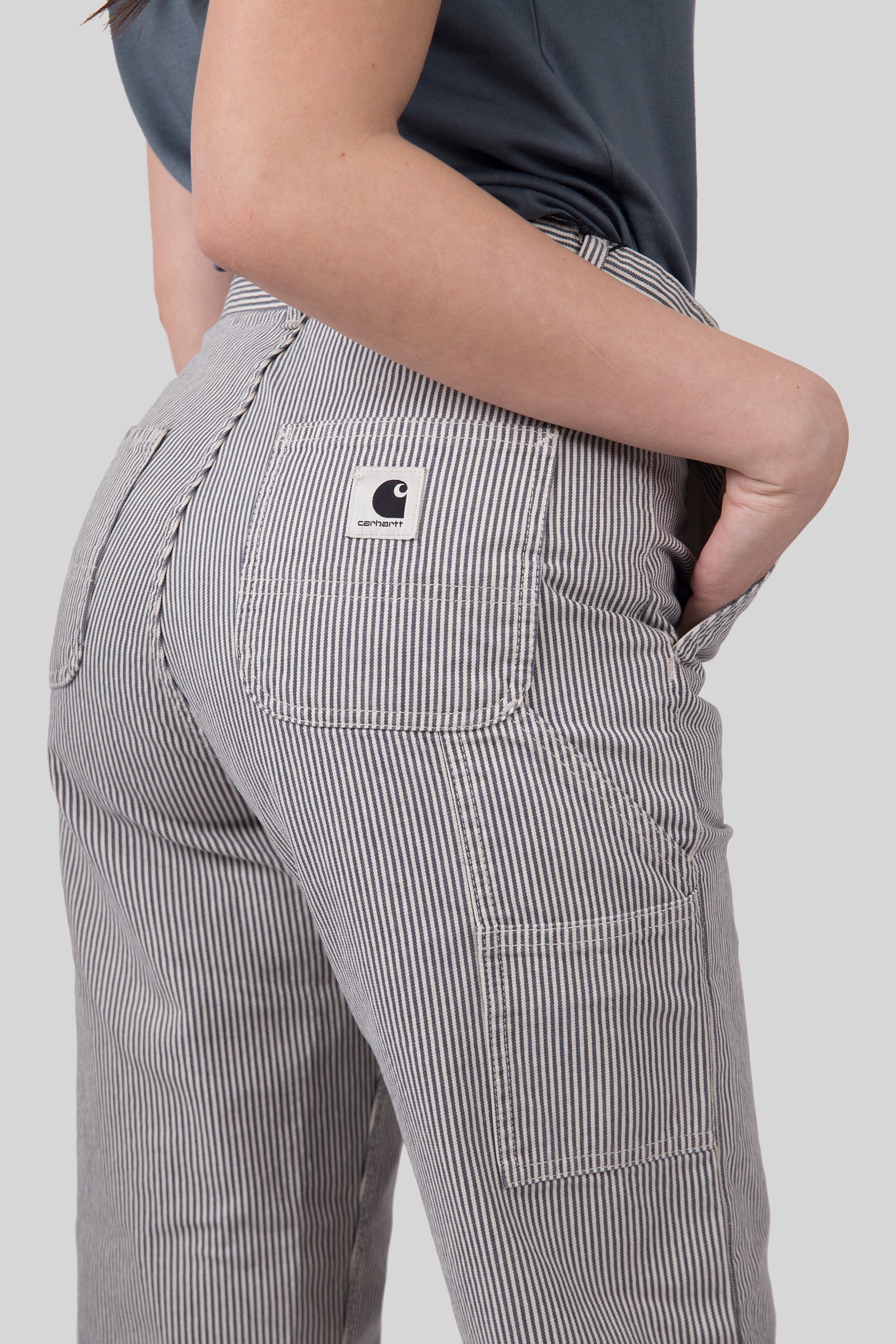 Carhartt Wip W' Mercer Pant Stripe Bianco/grigio Donna - 2