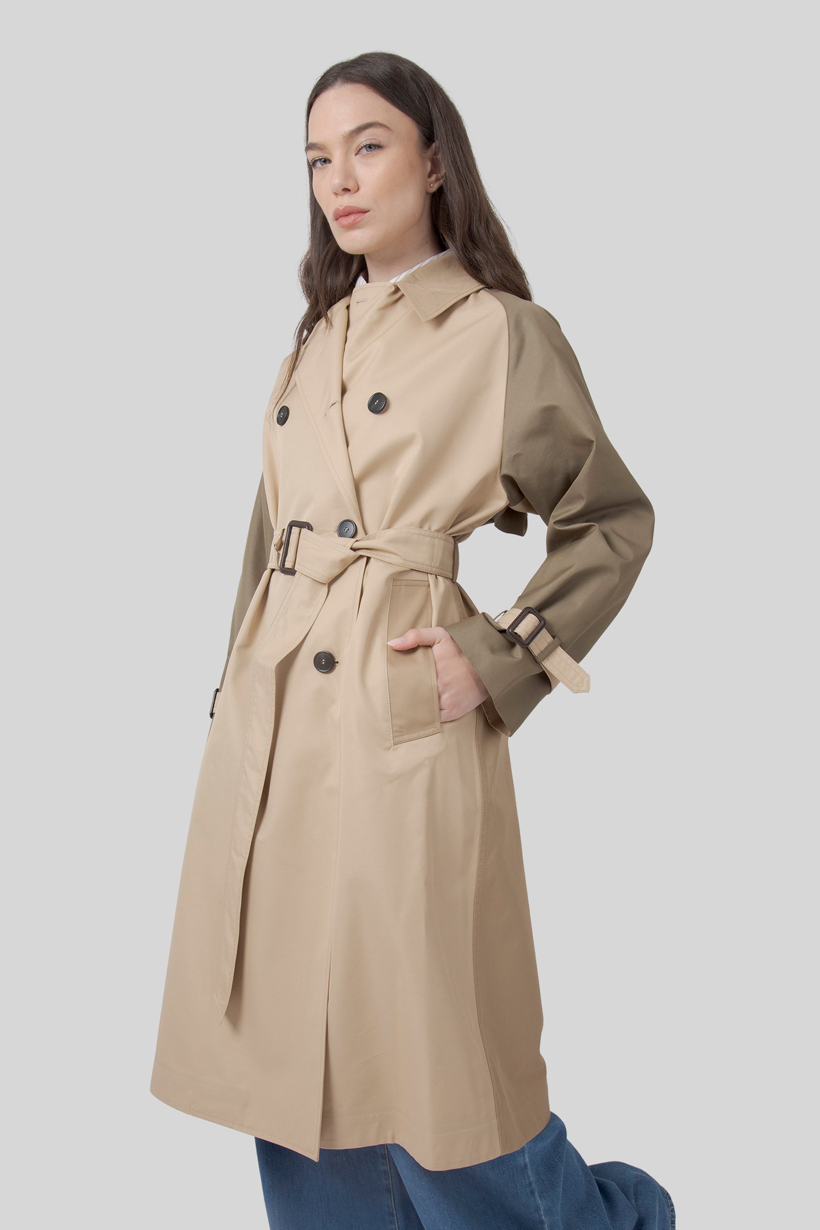 Canasta Reversible Trench Coat In Water-repellent Gabardine - 10