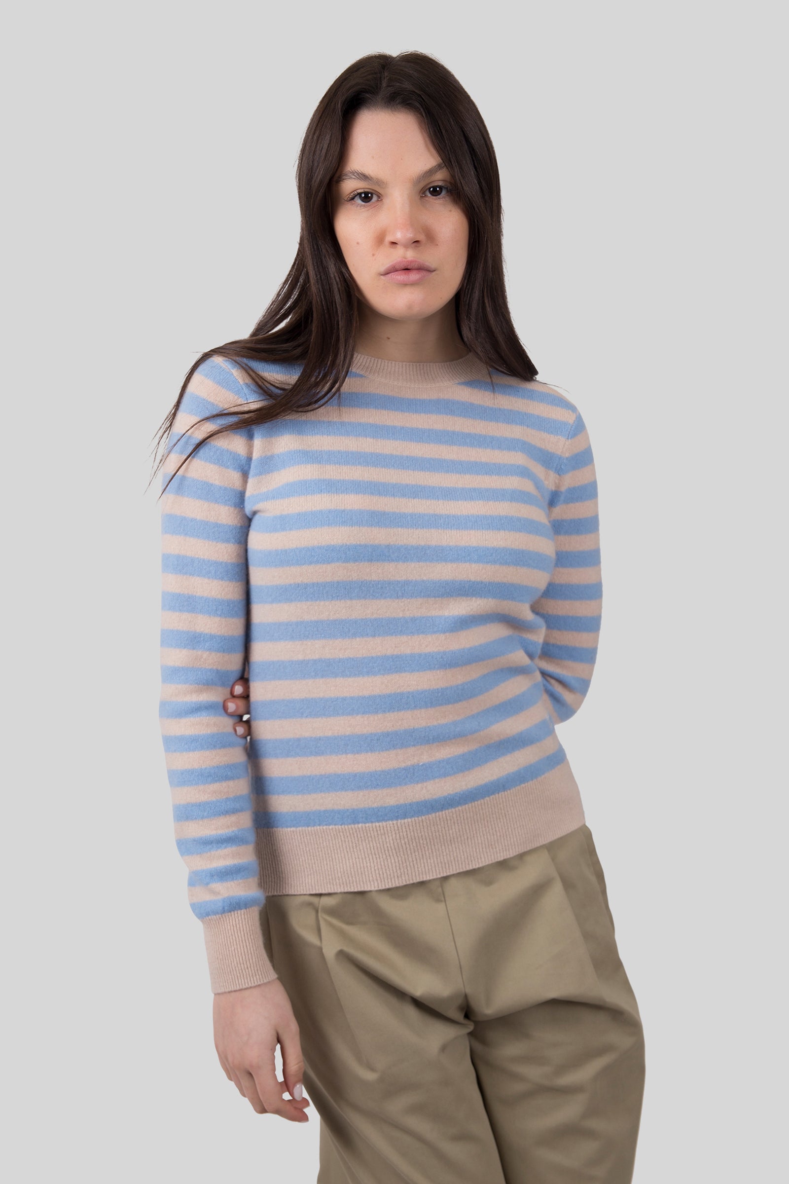 Absolut Cashmere Maglia Marge Beige/azzurro Donna - 1
