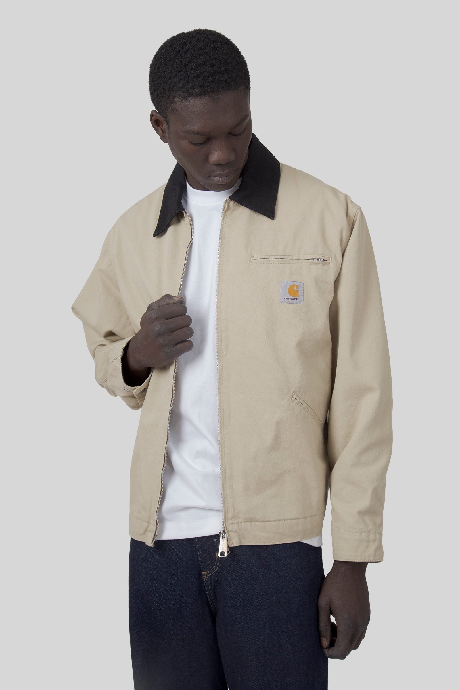 Carhartt Wip Og Detroit Jacket Ecru Uomo - 3