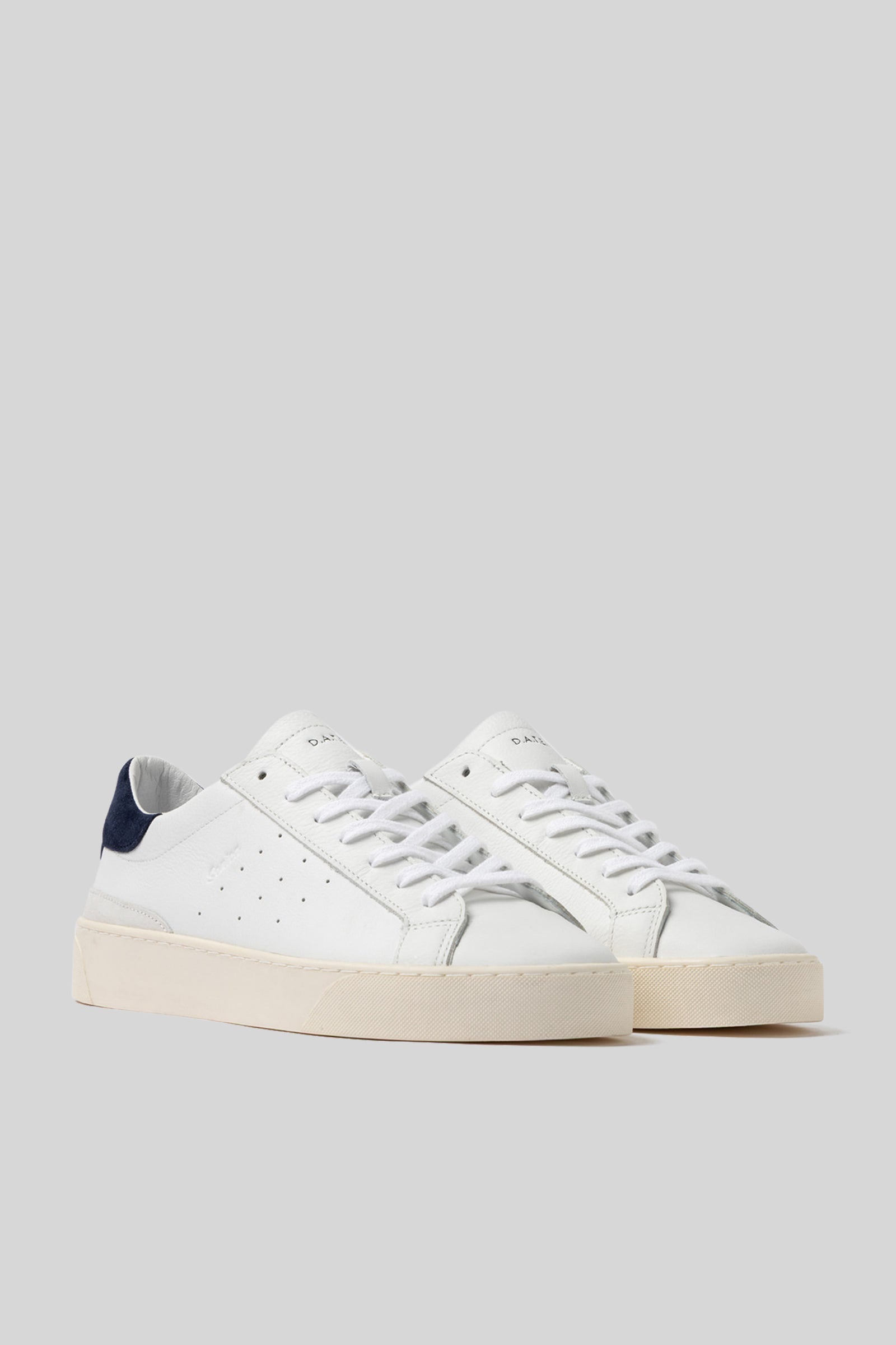 D.a.t.e. Sneaker Sonica Calf Bianco/blu Uomo - 3