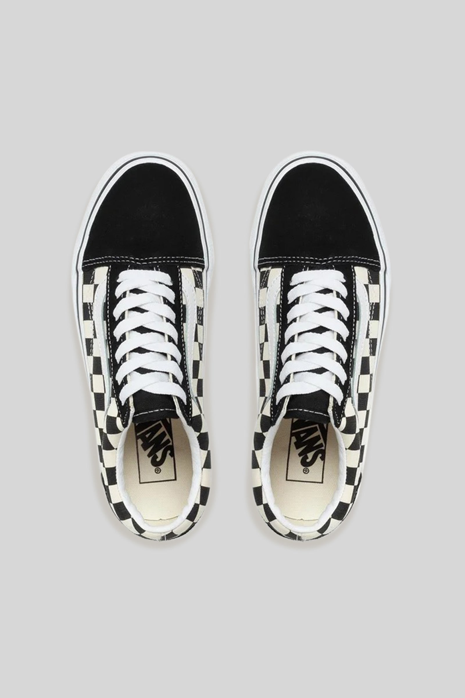 Vans "off The Wall" Sneaker Old Skool Primary Check Bianco/nero Unisex - 5