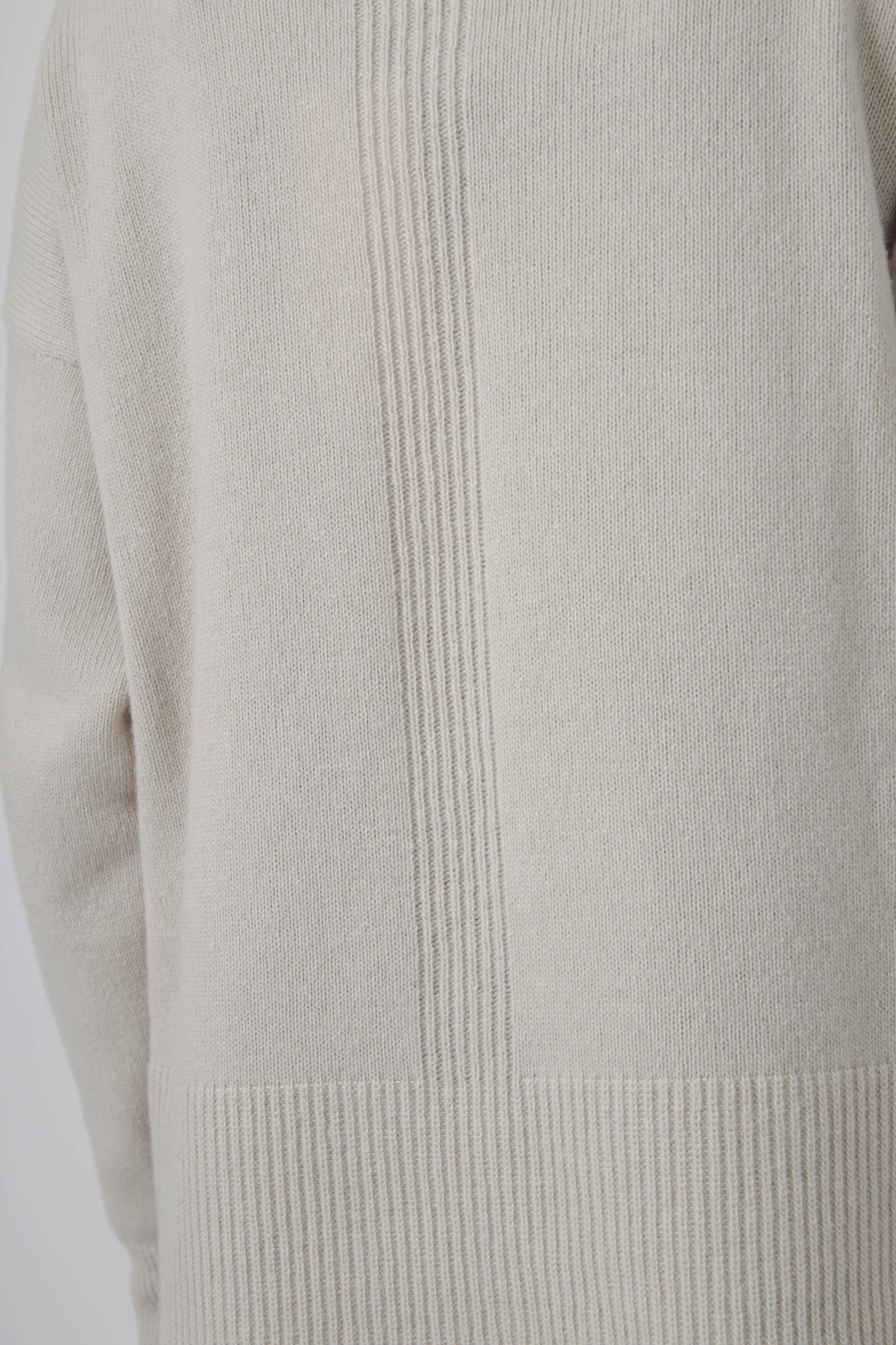 Roberto Collina Maglia Girocollo Lana Cashmere Beige Donna - 5