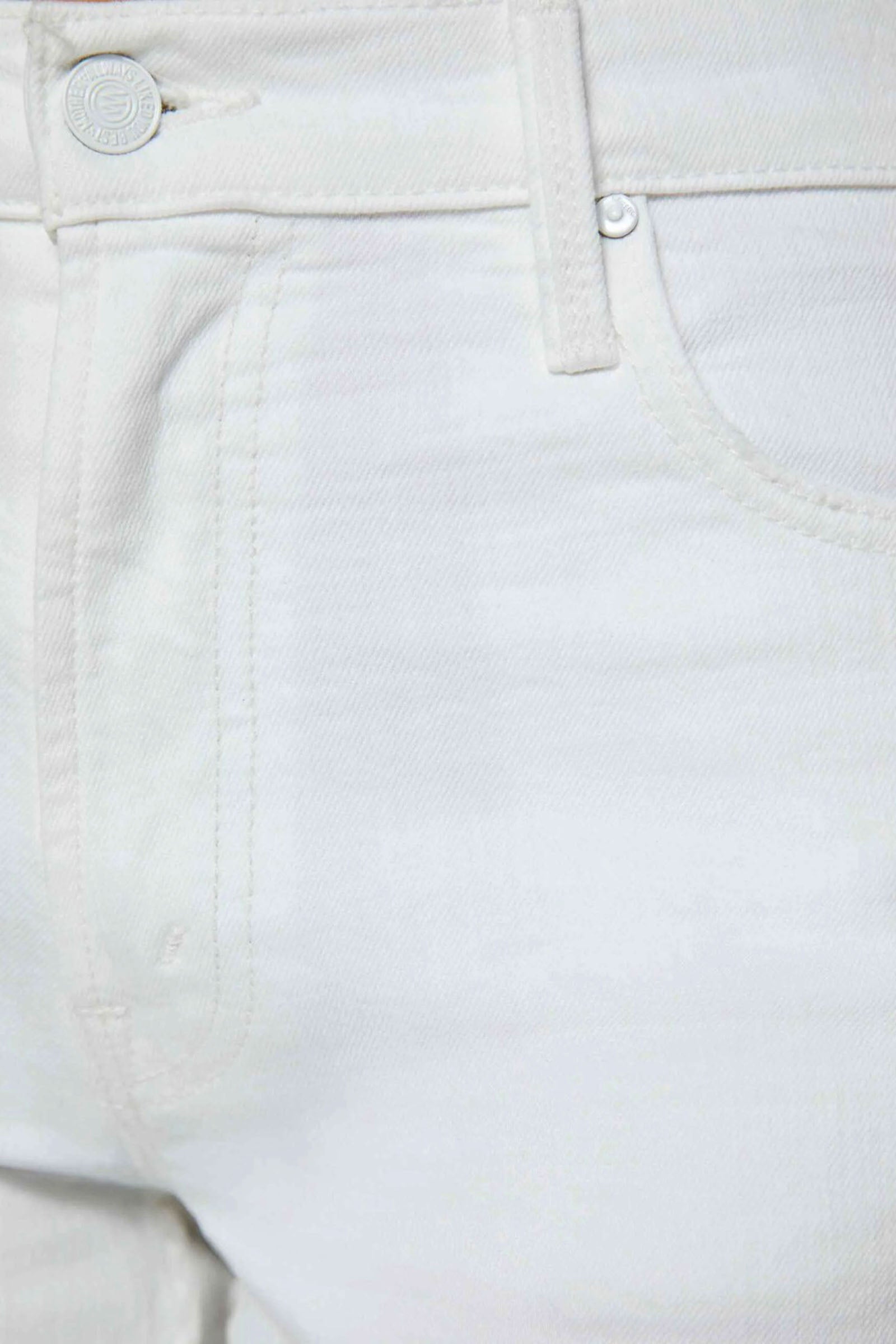 Mother Jeans The Spinner Zip Sneak Bianco Donna - 6