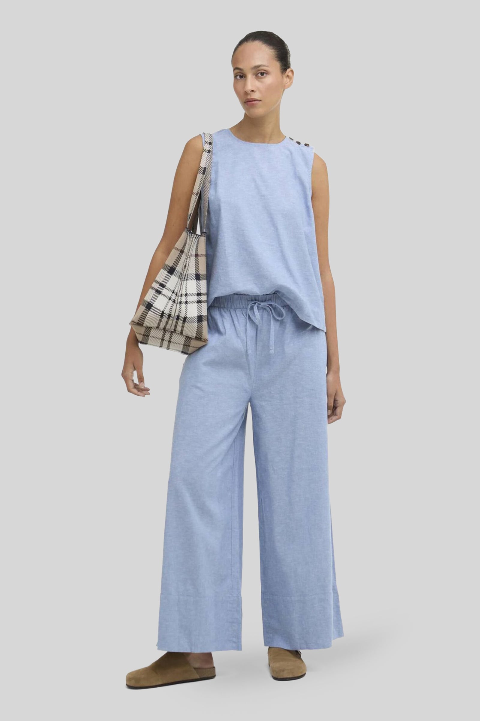 Barbour Blusa Josie Chambray Donna - 5