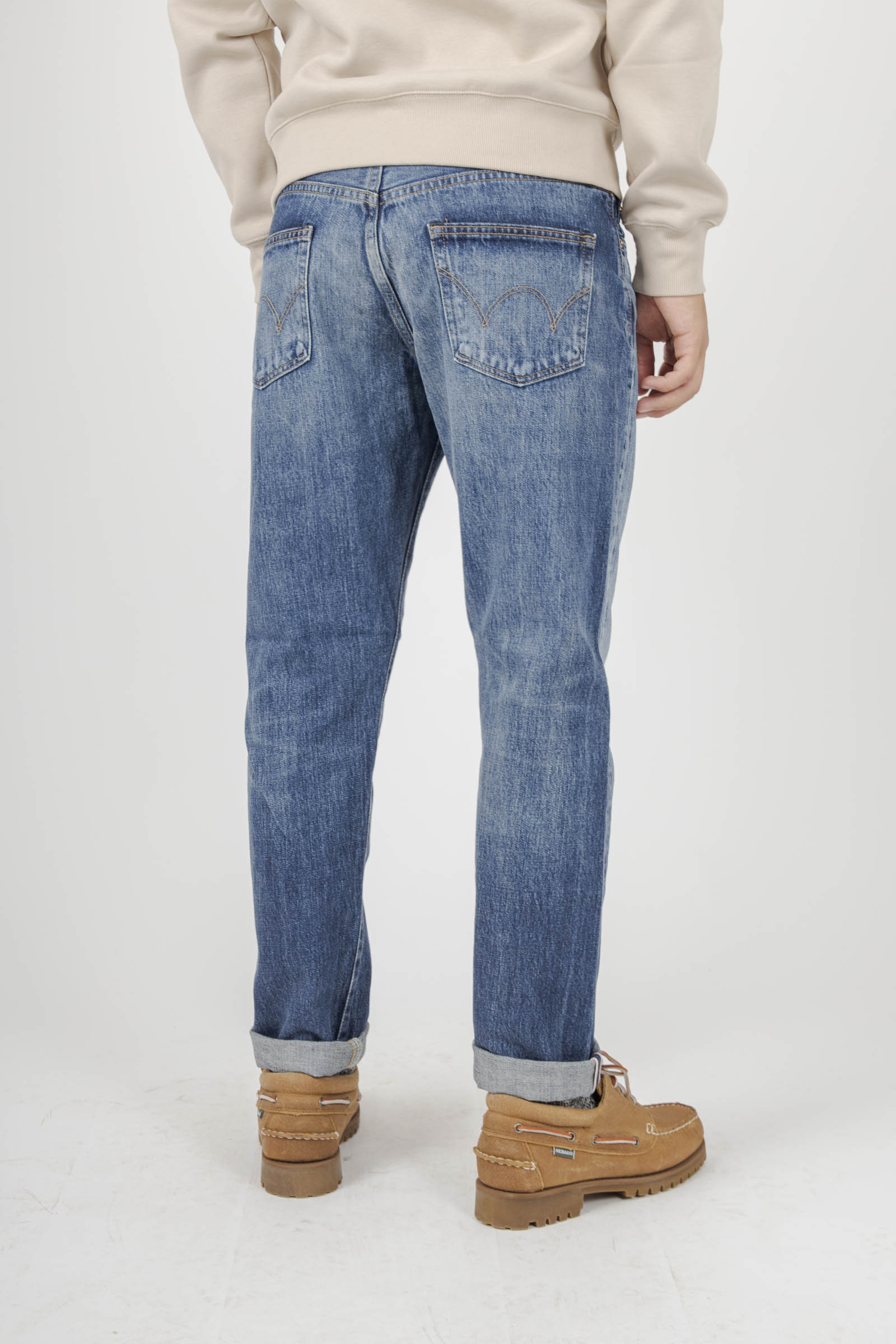 Edwin Jeans Regular Tapered Japan Blu Medio Uomo - 3