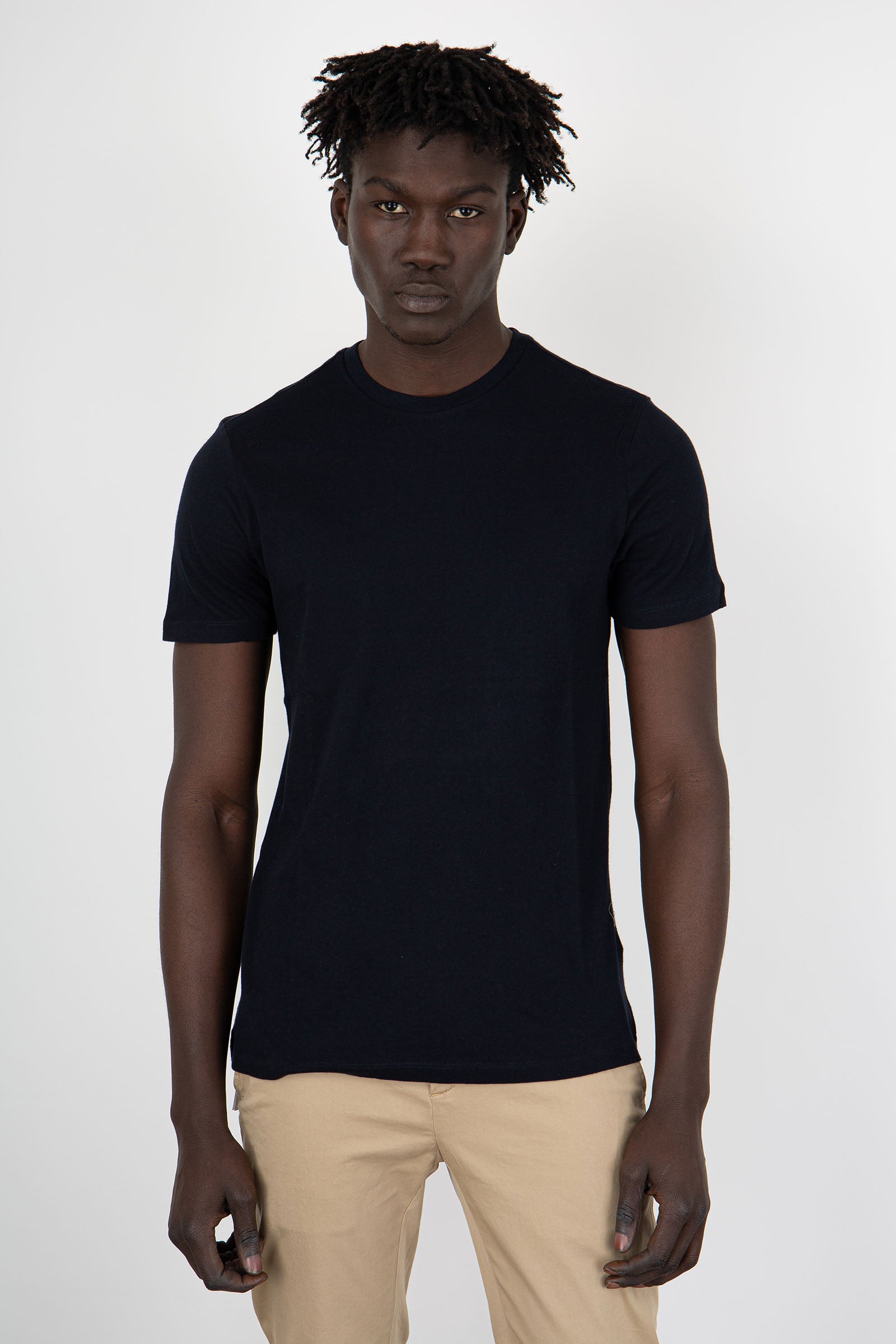 Majestic Filatures T-shirt Girocollo Patrice Blu Uomo - 1