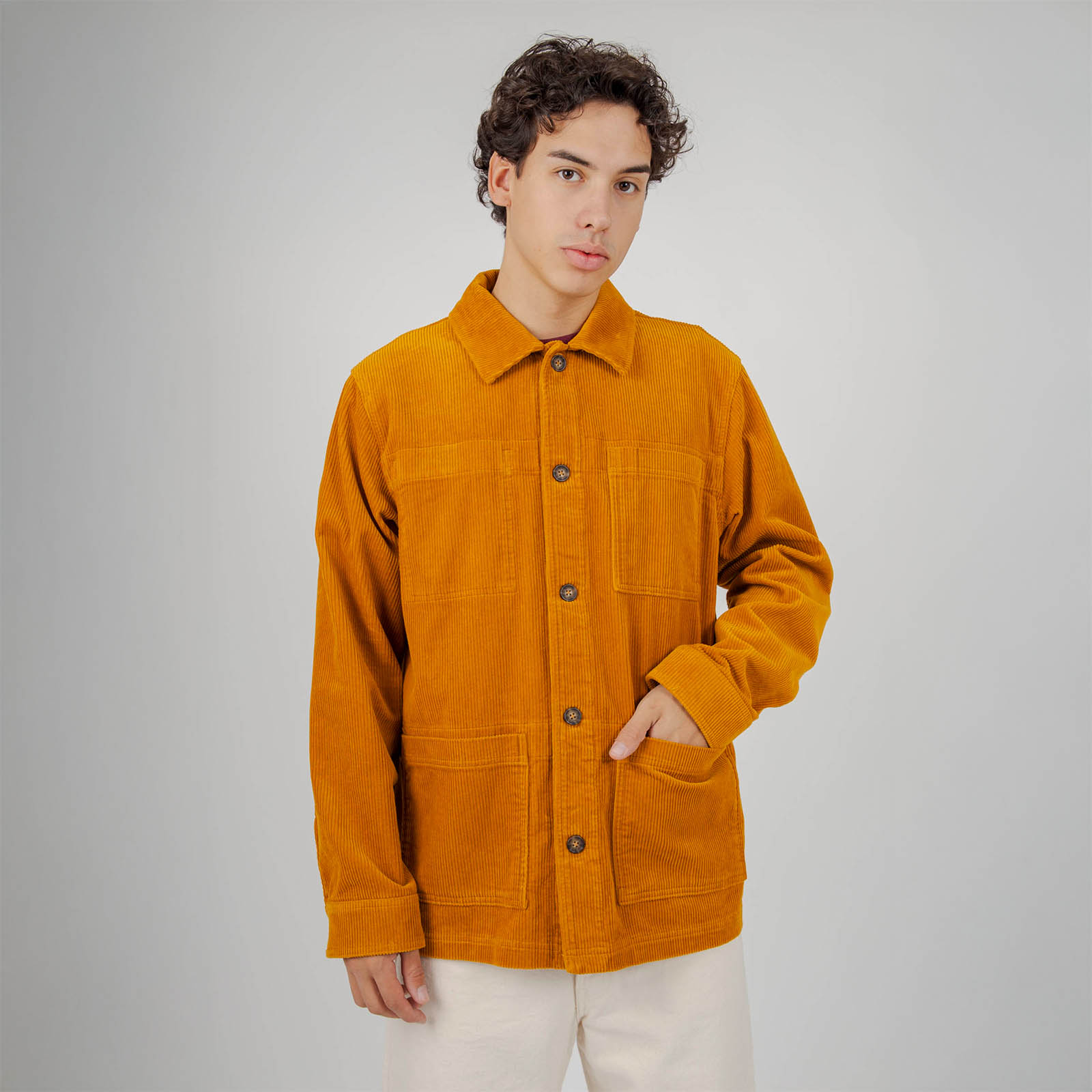 Sebago Giacca Dorr Corduroy Ocra Uomo - 9