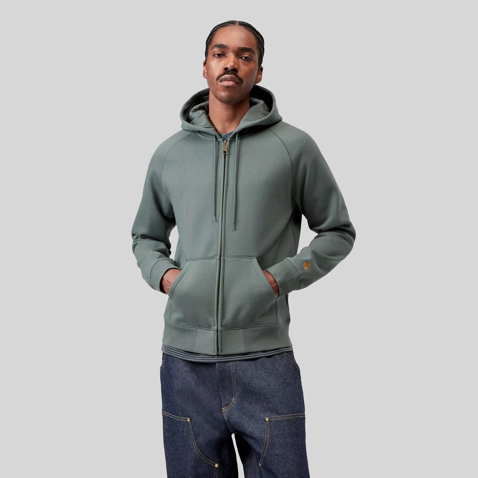 Carhartt Wip Hooded Chase Jacket Verde Uomo - 5