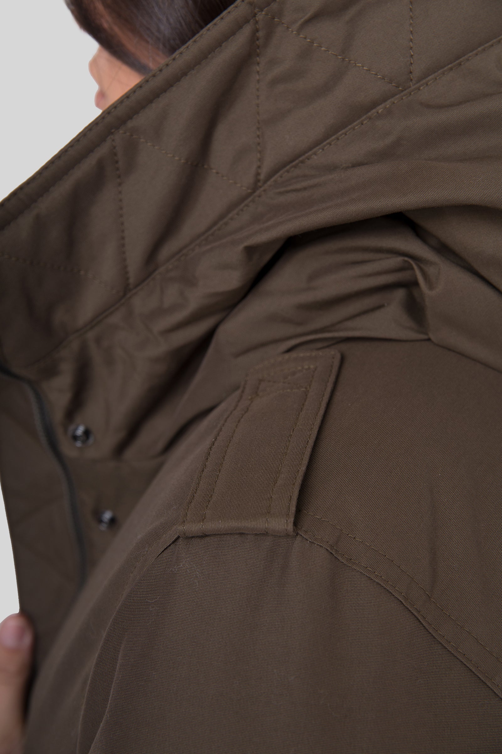 Woolrich Military Jacket Verde Scuro Donna - 7