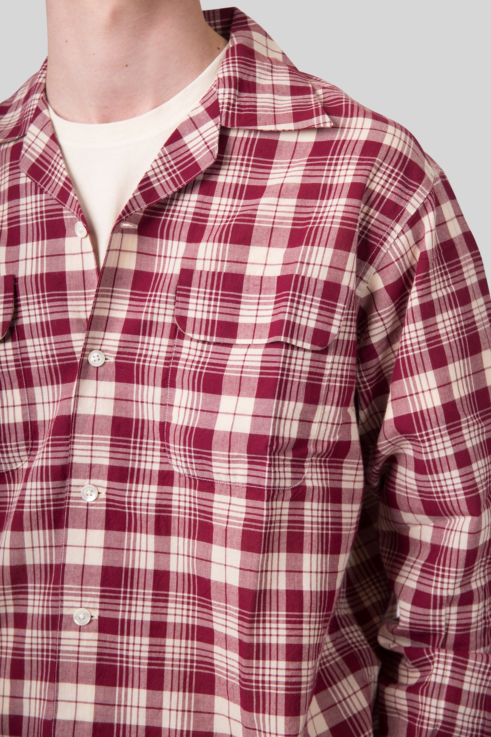 Fortela Camicia Baker Bowling Rosso Uomo - 6