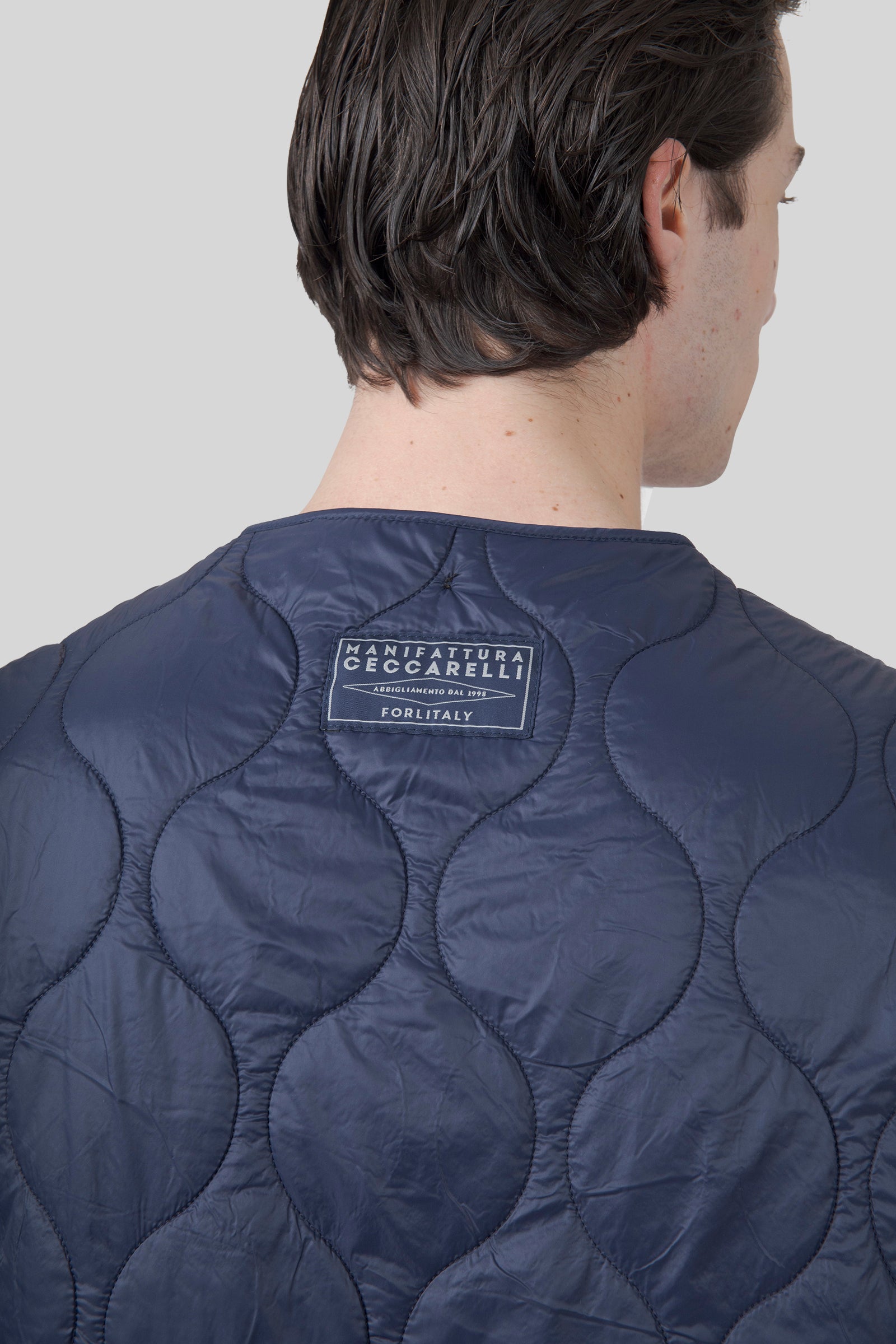 Manifattura Ceccarelli All Season Vest Blu/cuoio Uomo - 6