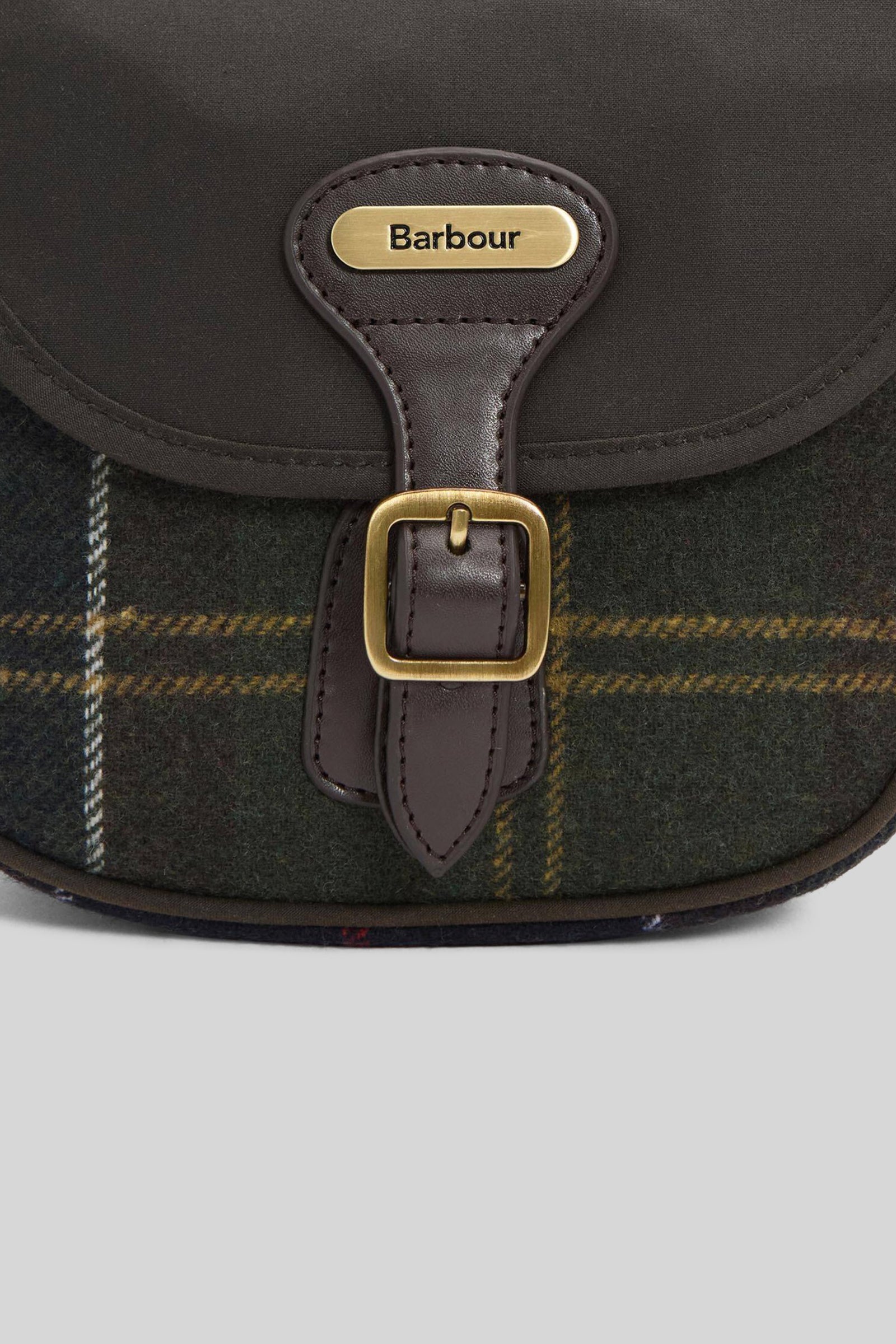 Barbour Withley Tartan Mini Crossbody Bag Verde/blu Donna - 4