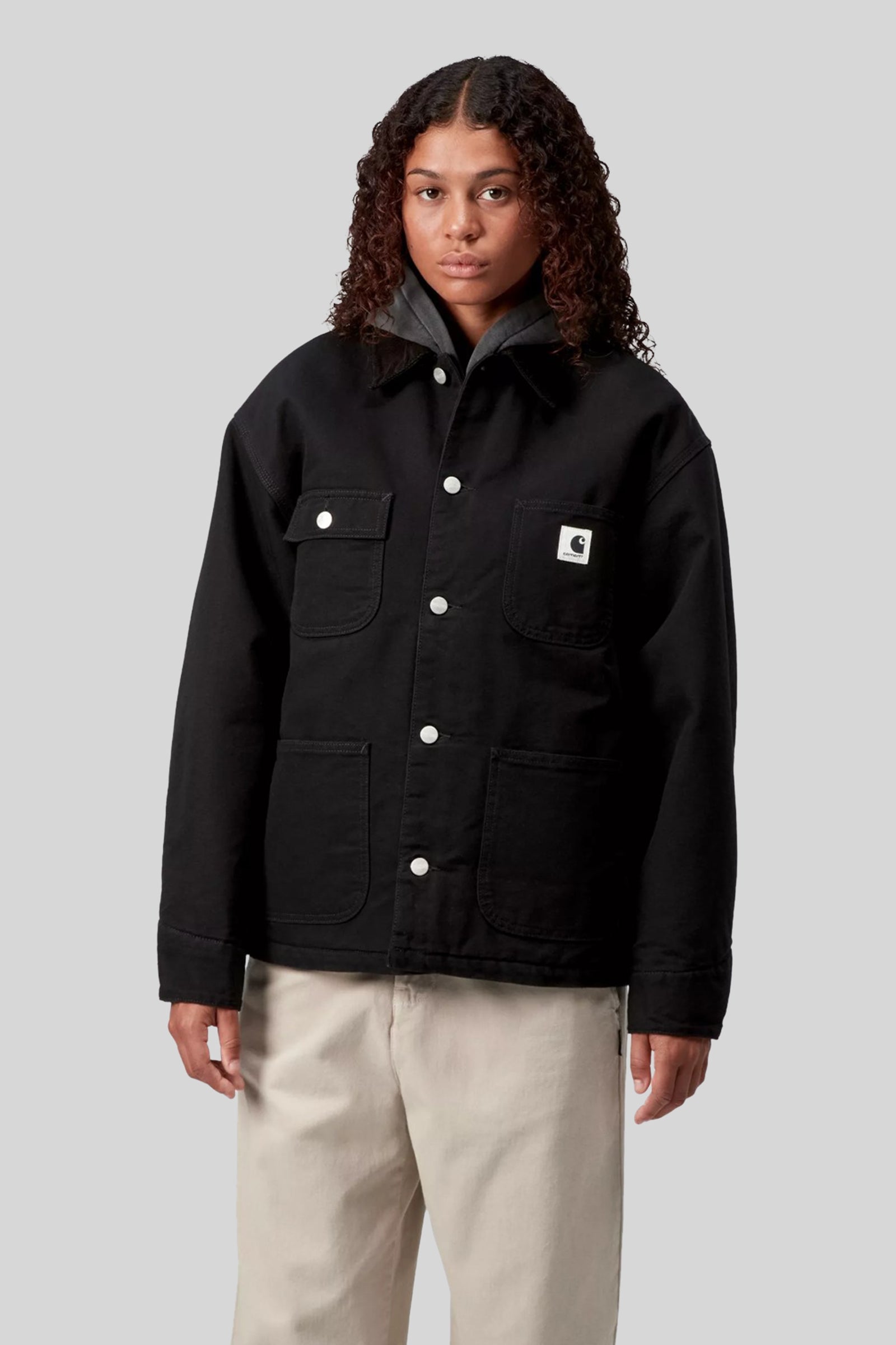 Carhartt Wip W' Og Michigan Coat Nero Donna - 1
