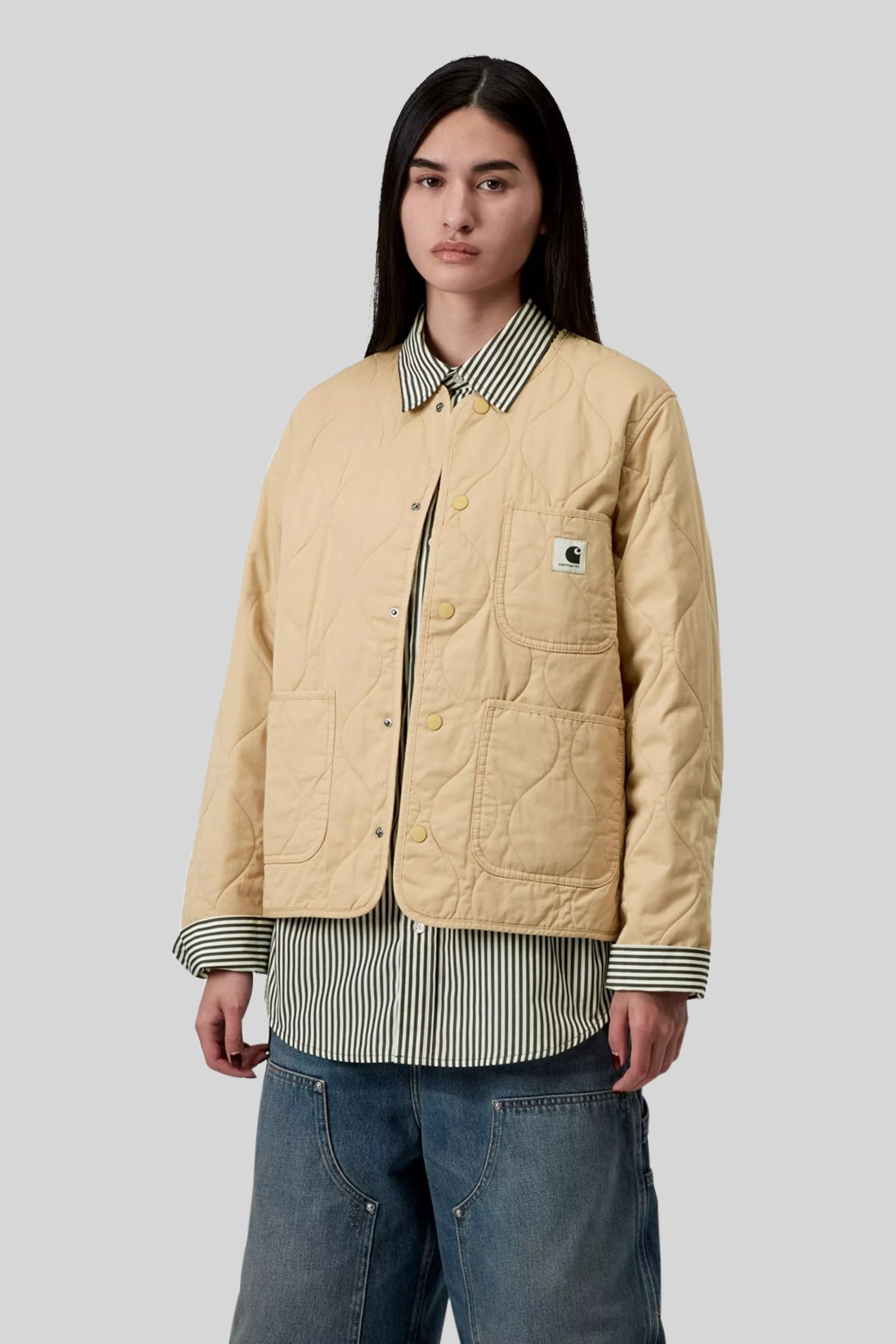 Carhartt Wip W' Kylan Liner Cotton Twill Sabbia Donna - 3