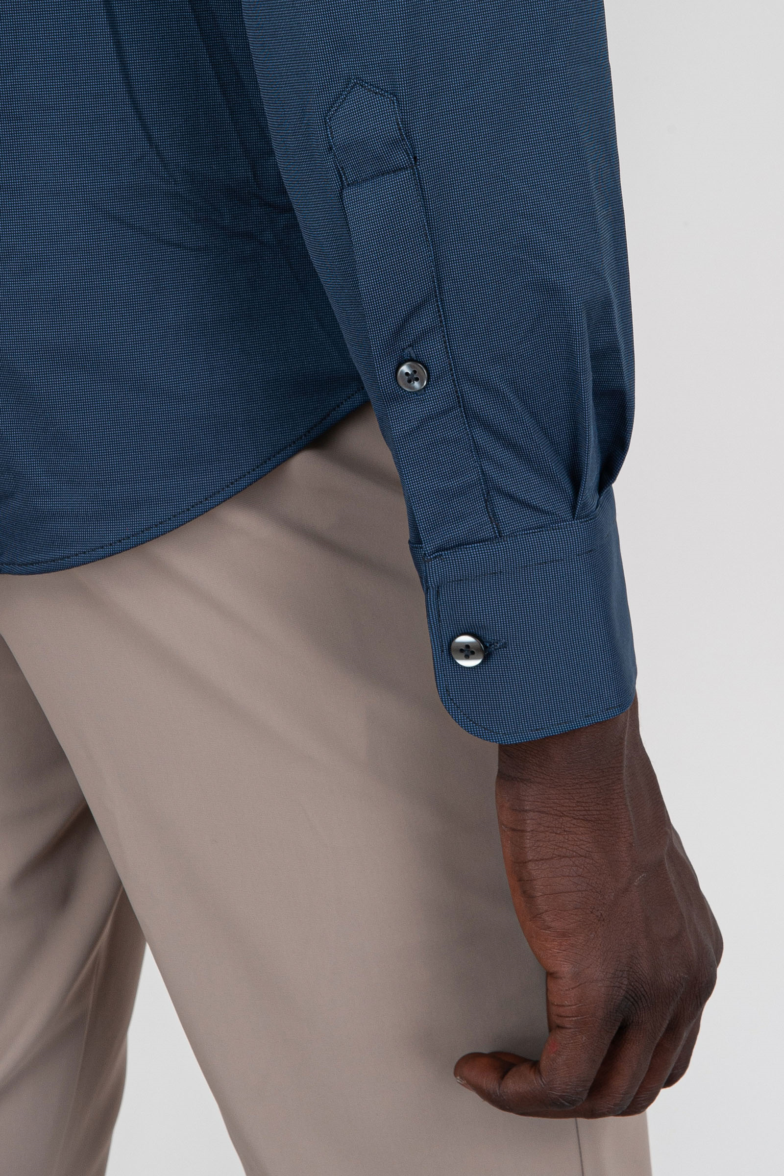 Oxford Jacquard Open Shirt - 5