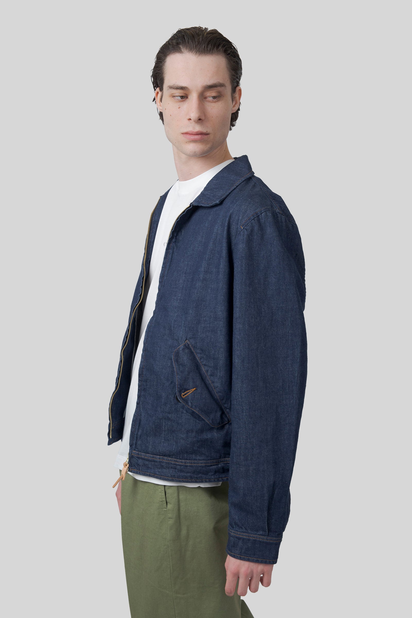 Manifattura Ceccarelli Denim Blazer Coat Indigo Uomo - 3
