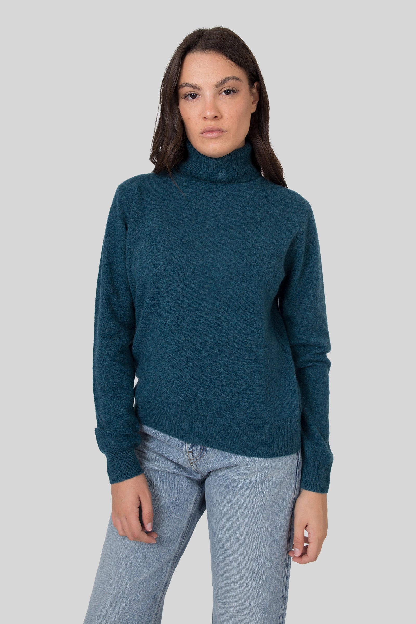 Absolut Cashmere Maglia Themys Petrolio Donna - 4