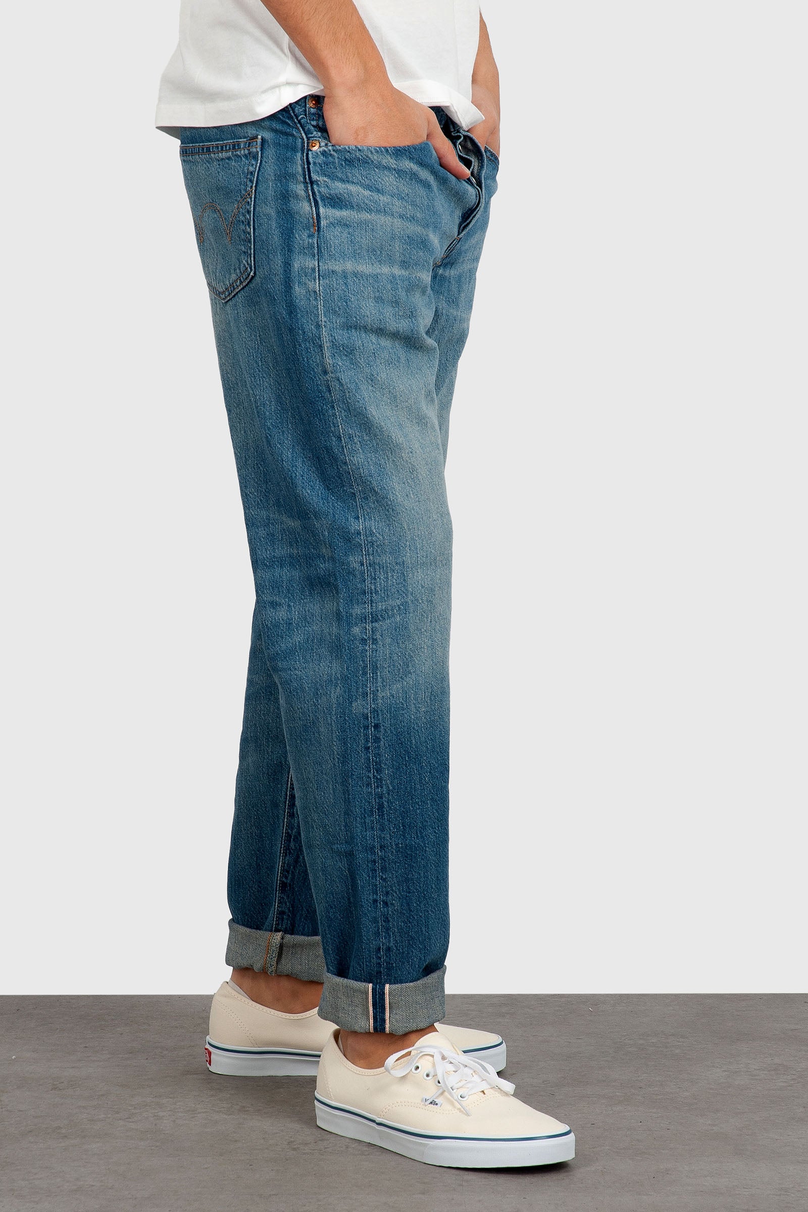 Edwin Jeans Regular Tapered Japan Blu Chiaro Uomo - 3