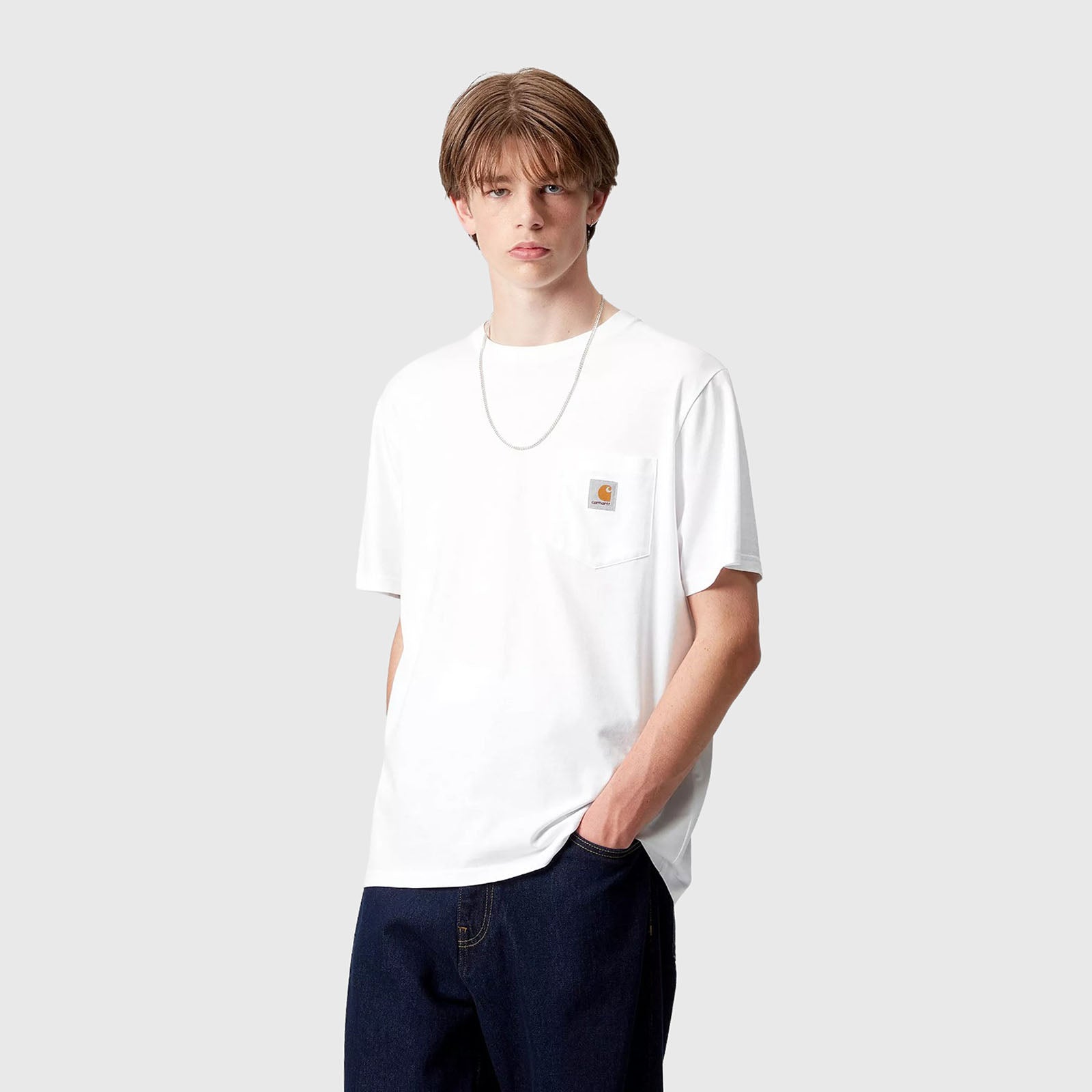 Carhartt Wip Short Sleeve Pocket T-shirt Bianco Uomo - 5