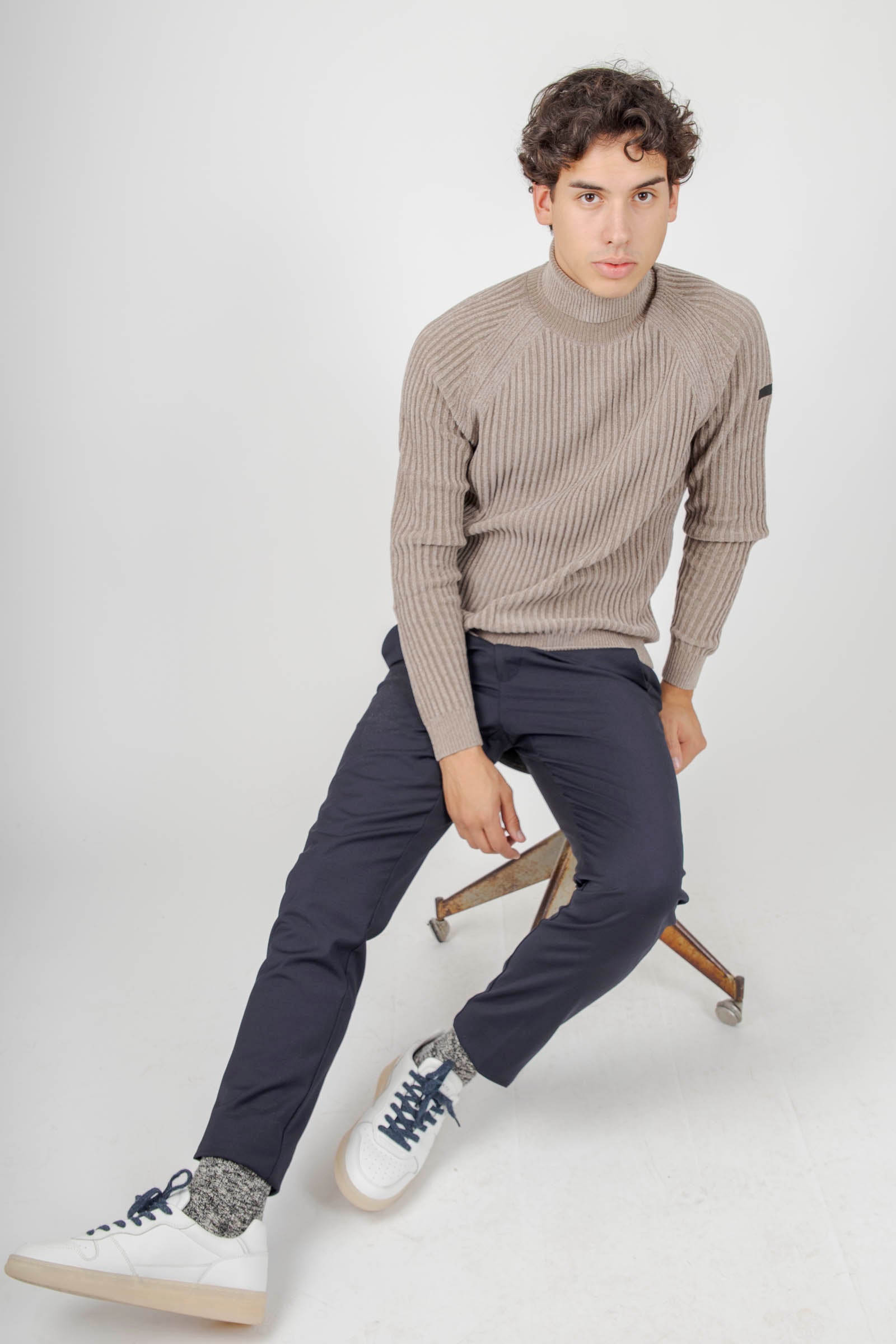 Rrd Pantalone Terzitel Chino Blu Scuro Uomo - 4