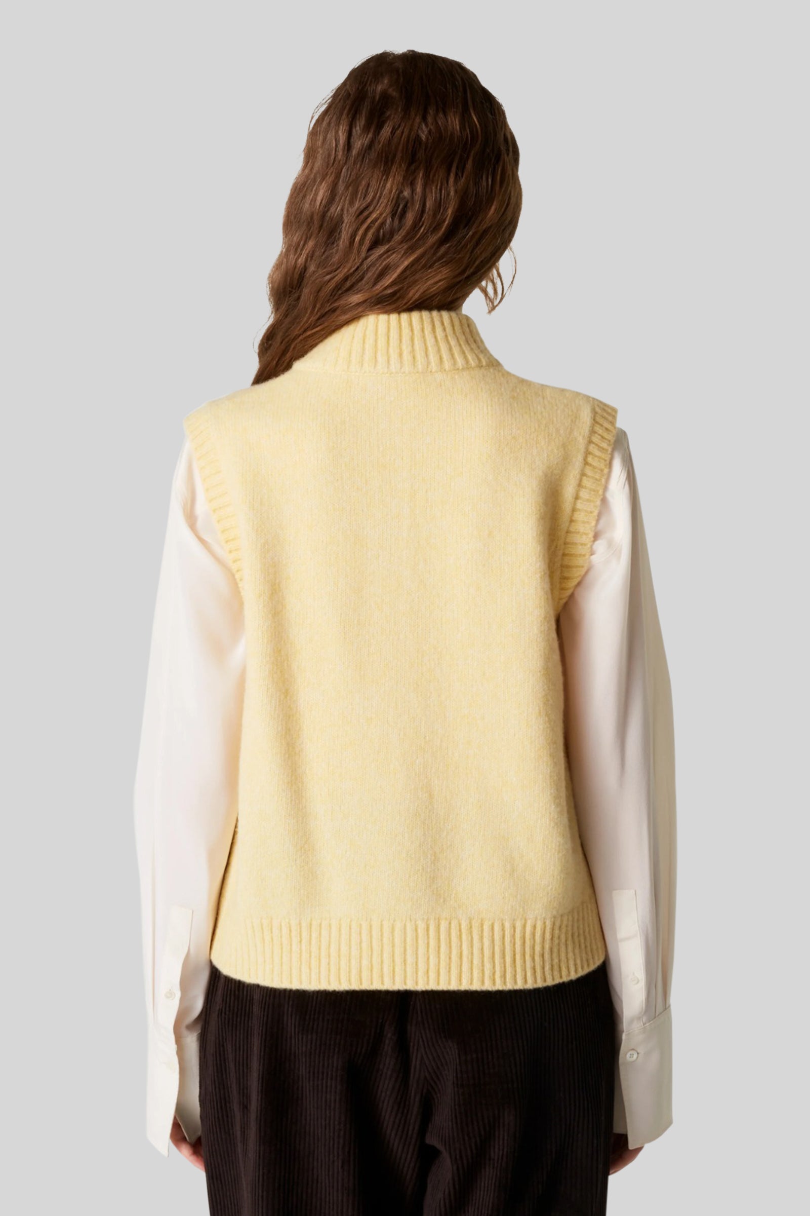 Absolut Cashmere Gilet Alanis Giallo Donna - 5