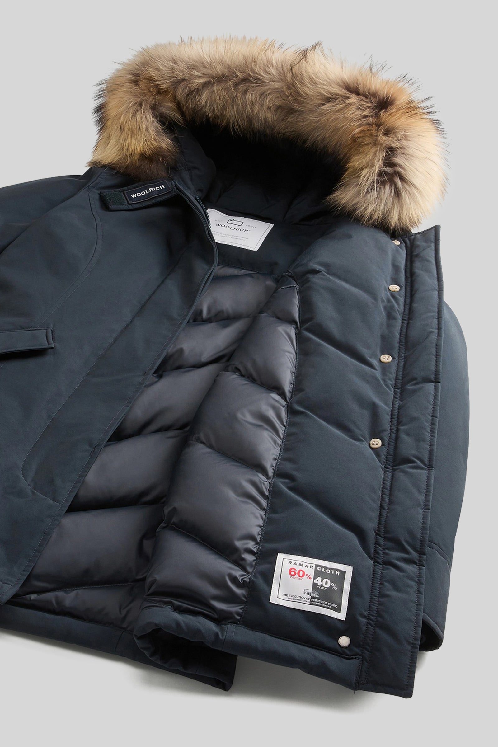 Arctic Parka In Ramar Cloth With Removable Fur - 6