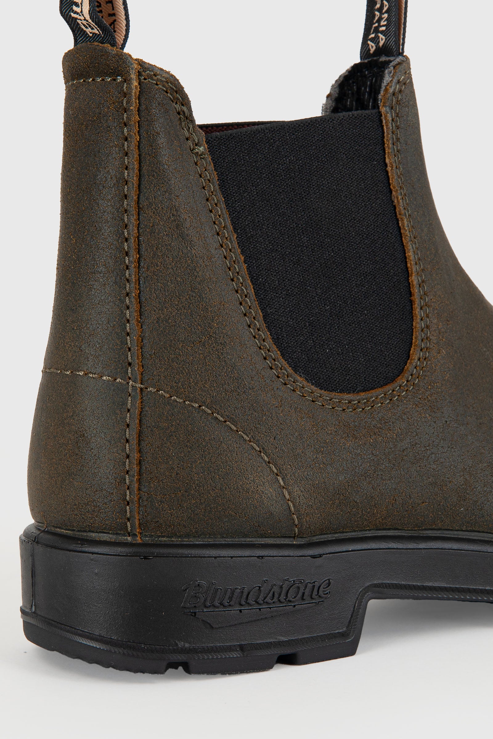 1615 Dark Olive Waxed Suede Chelsea Boot - 2