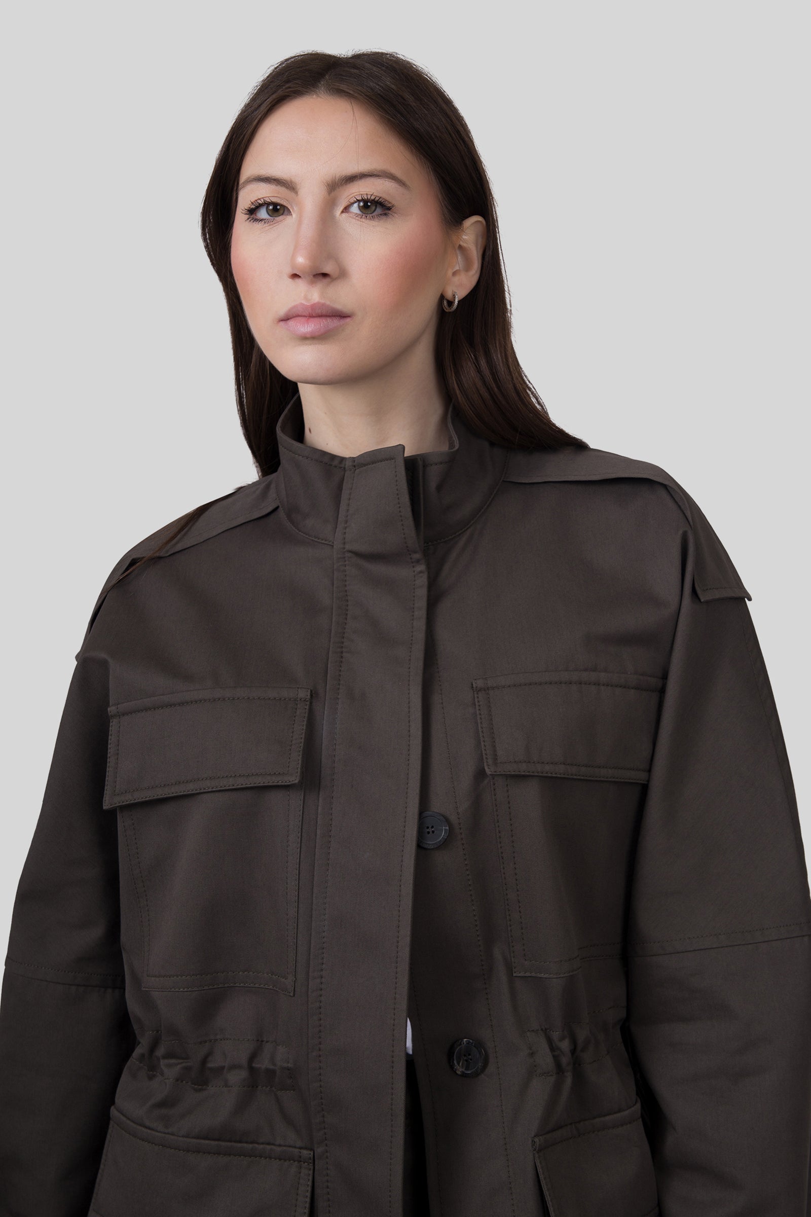 Semicouture Giacca Palimira Verde Militare Donna - 4