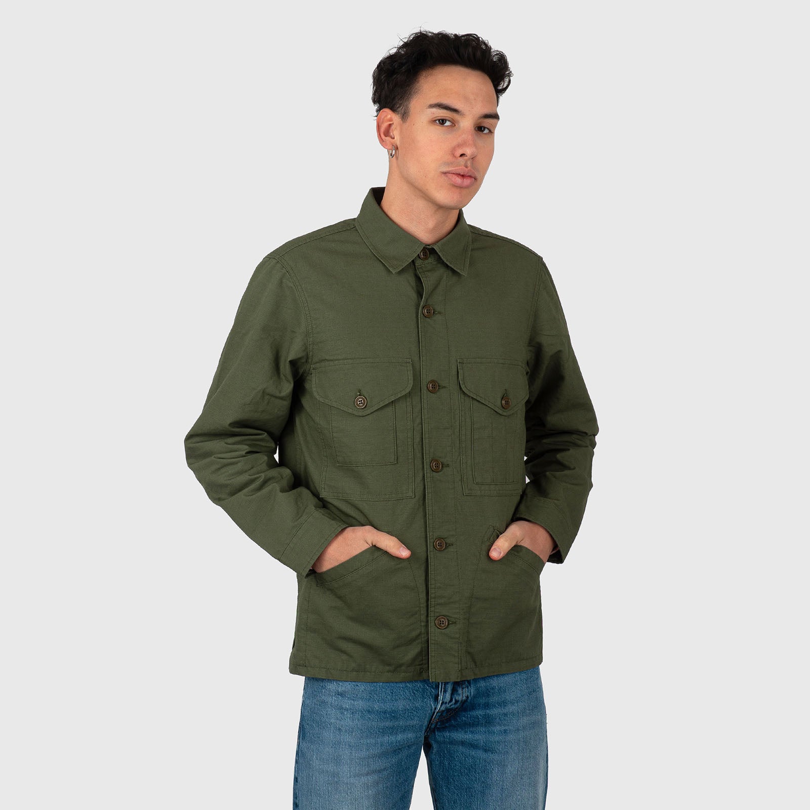 Manifattura Ceccarelli Original Cruiser Jacket Verde Oliva Uomo - 8