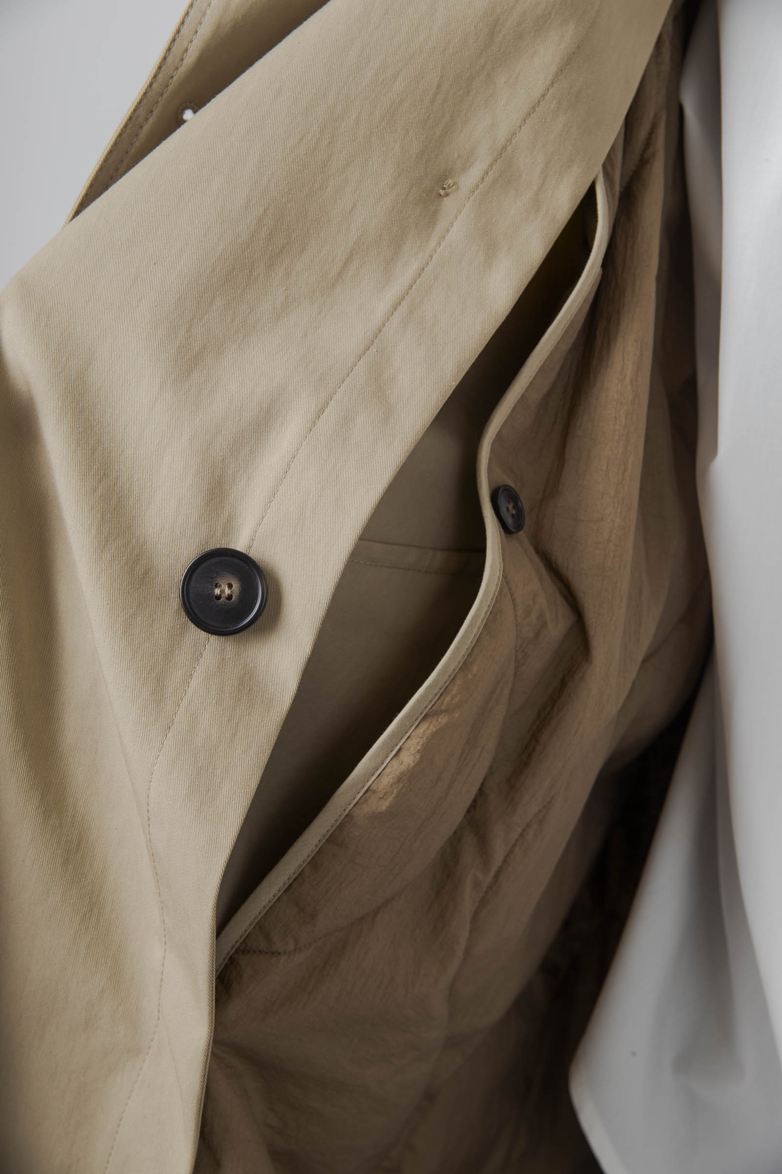 Max Mara Weekend Trench In Gabardina Ghia Beige Donna - 6