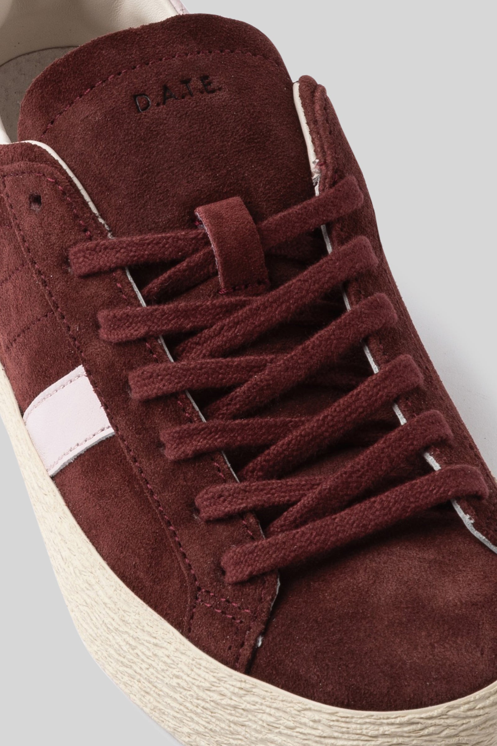 D.a.t.e. Sneaker Hill Low Suede Bordeaux Donna - 4