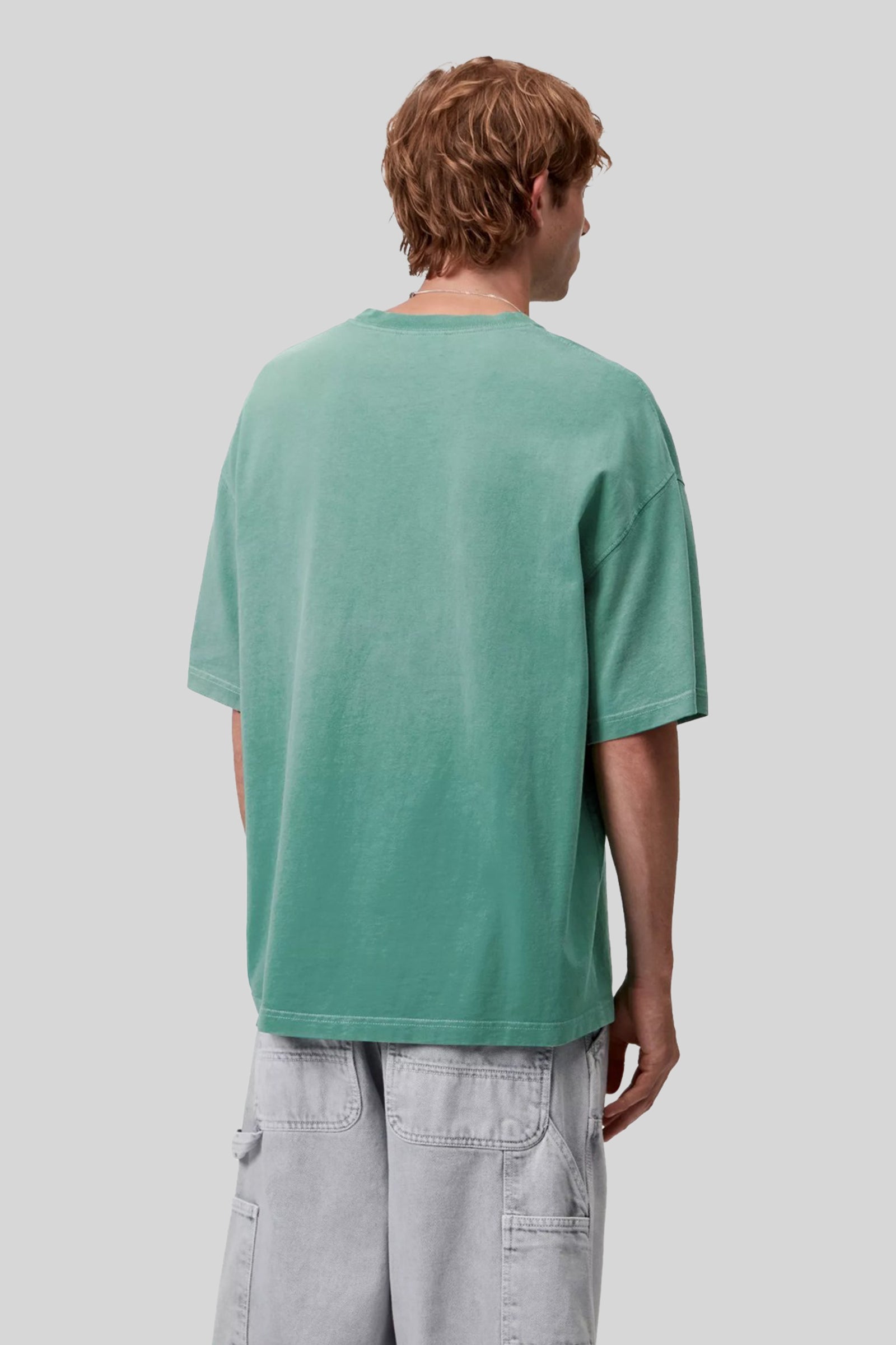 Carhartt Wip T-shirt S/s Hudson Pocket Verde Acqua Uomo - 2
