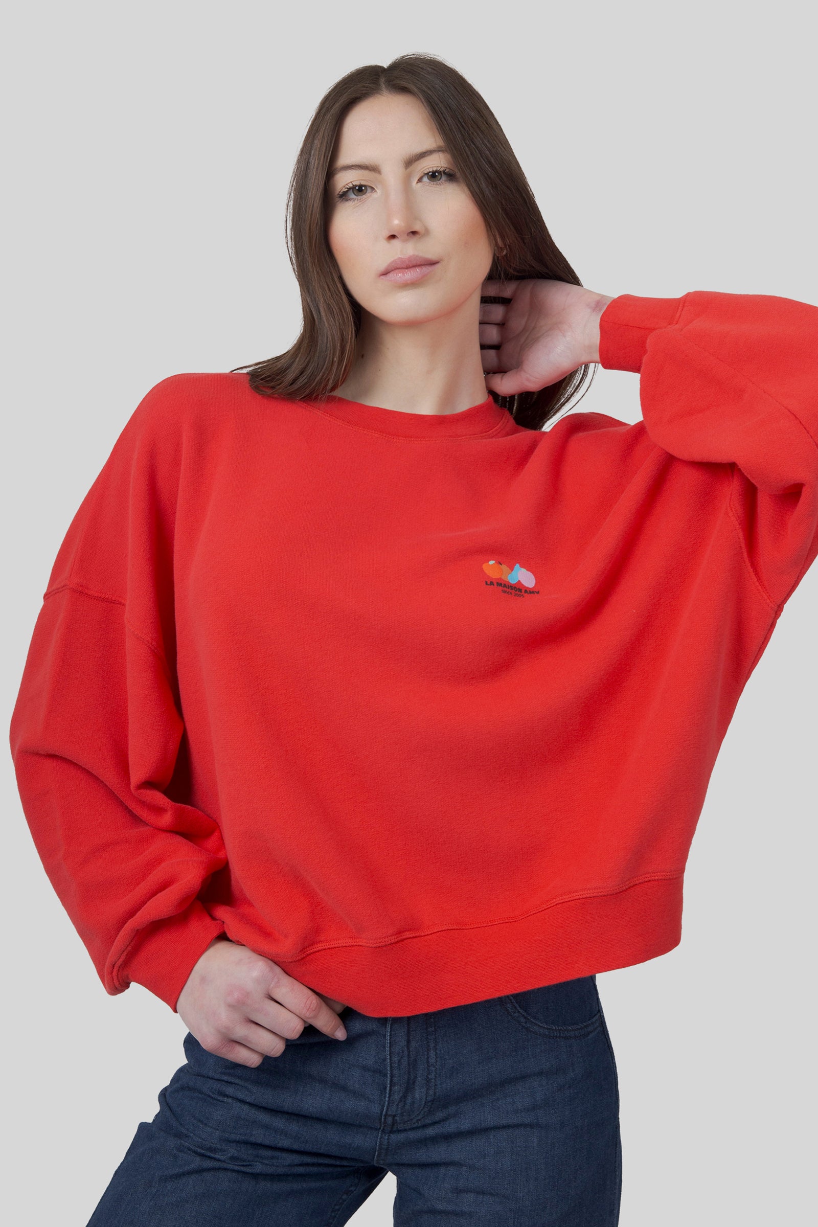 American Vintage Felpa Atubay Rosso Donna - 1