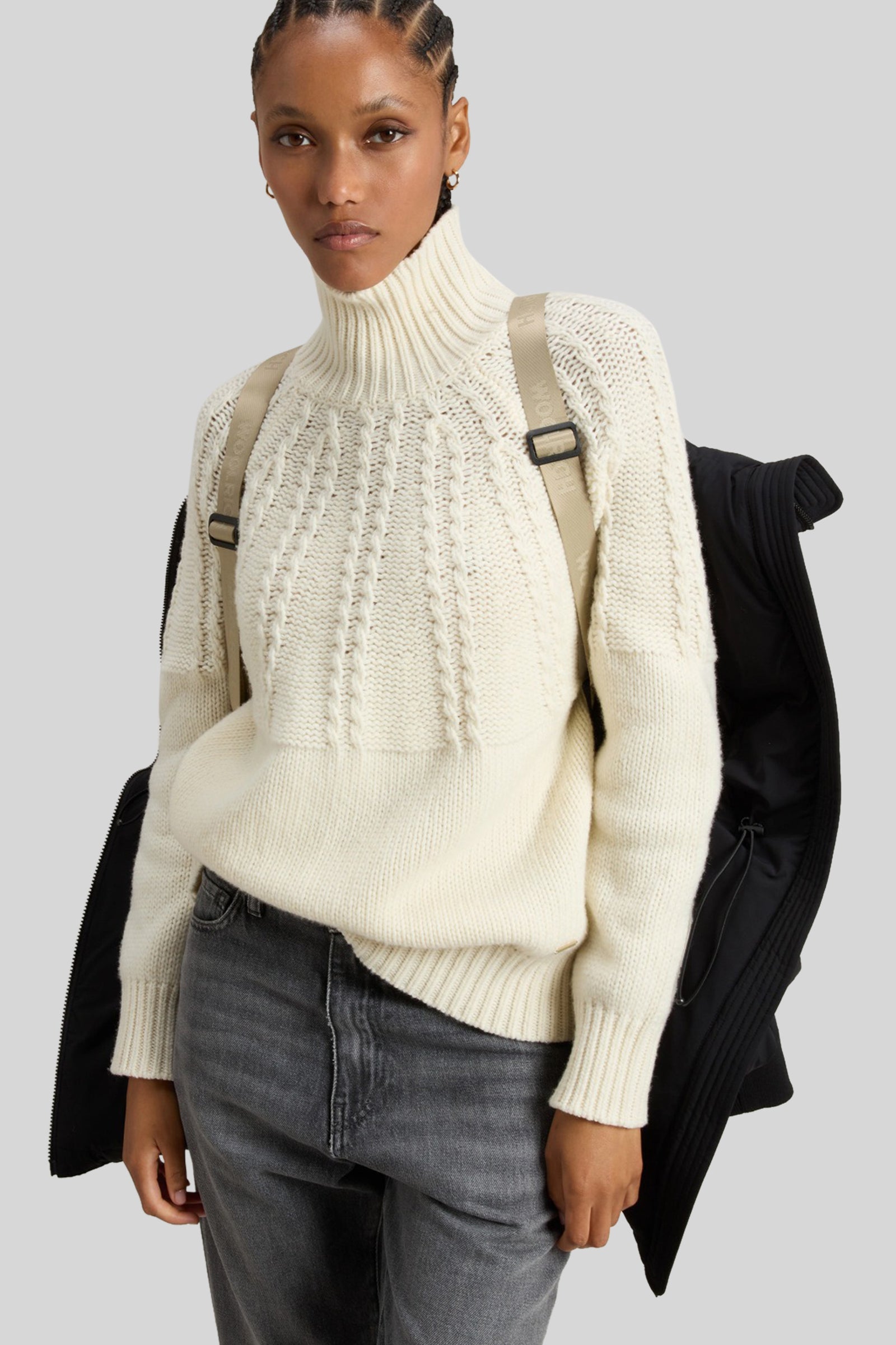 Woolrich Cloud Madison Coat Nero Donna - 2