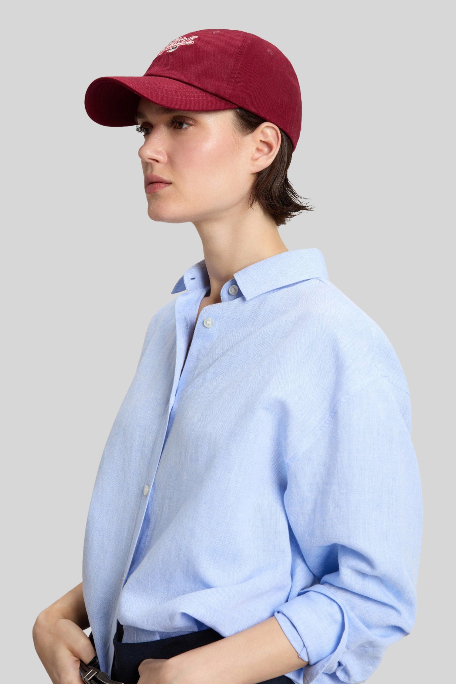 Woolrich Camicia Boyfriend In Misto Cotone E Lino Celeste Donna - 1