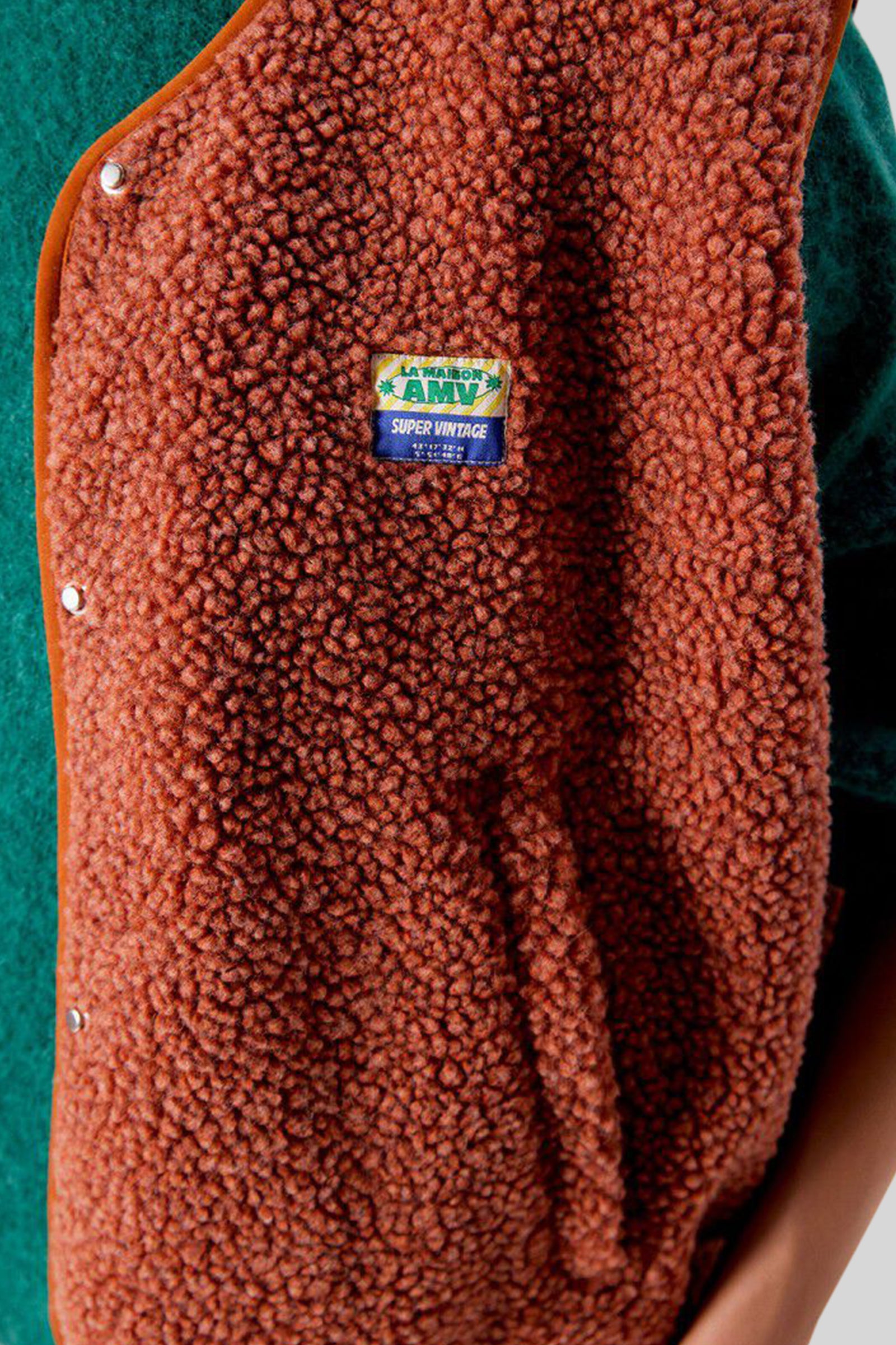 American Vintage Gilet Hoktown Terracotta Donna - 4