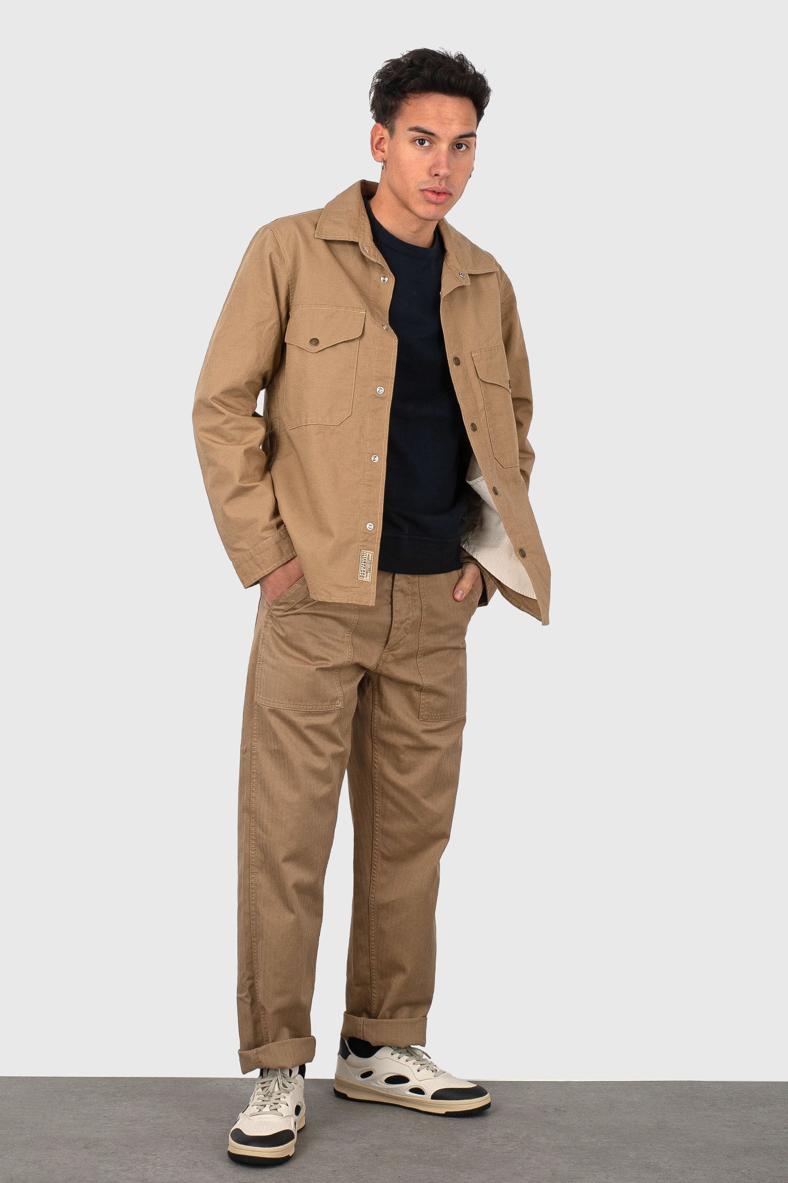 C.p. Company Felpa Light Fleece Crewneck Lens Blu Scuro Uomo - 5