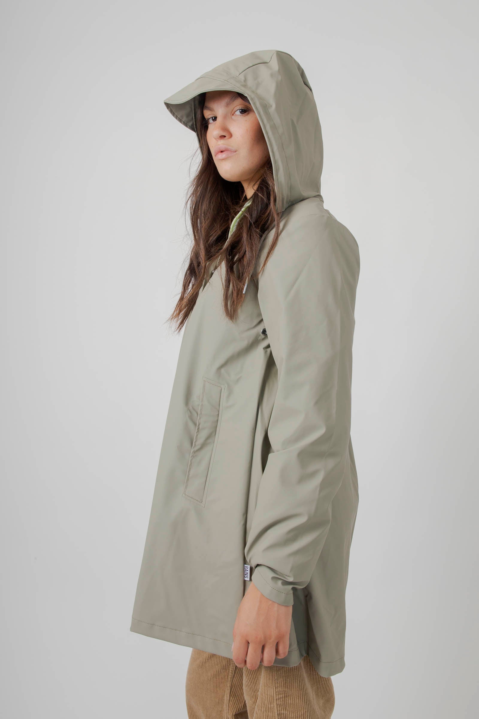Rains A-line Jacket Verde Chiaro Donna - 3