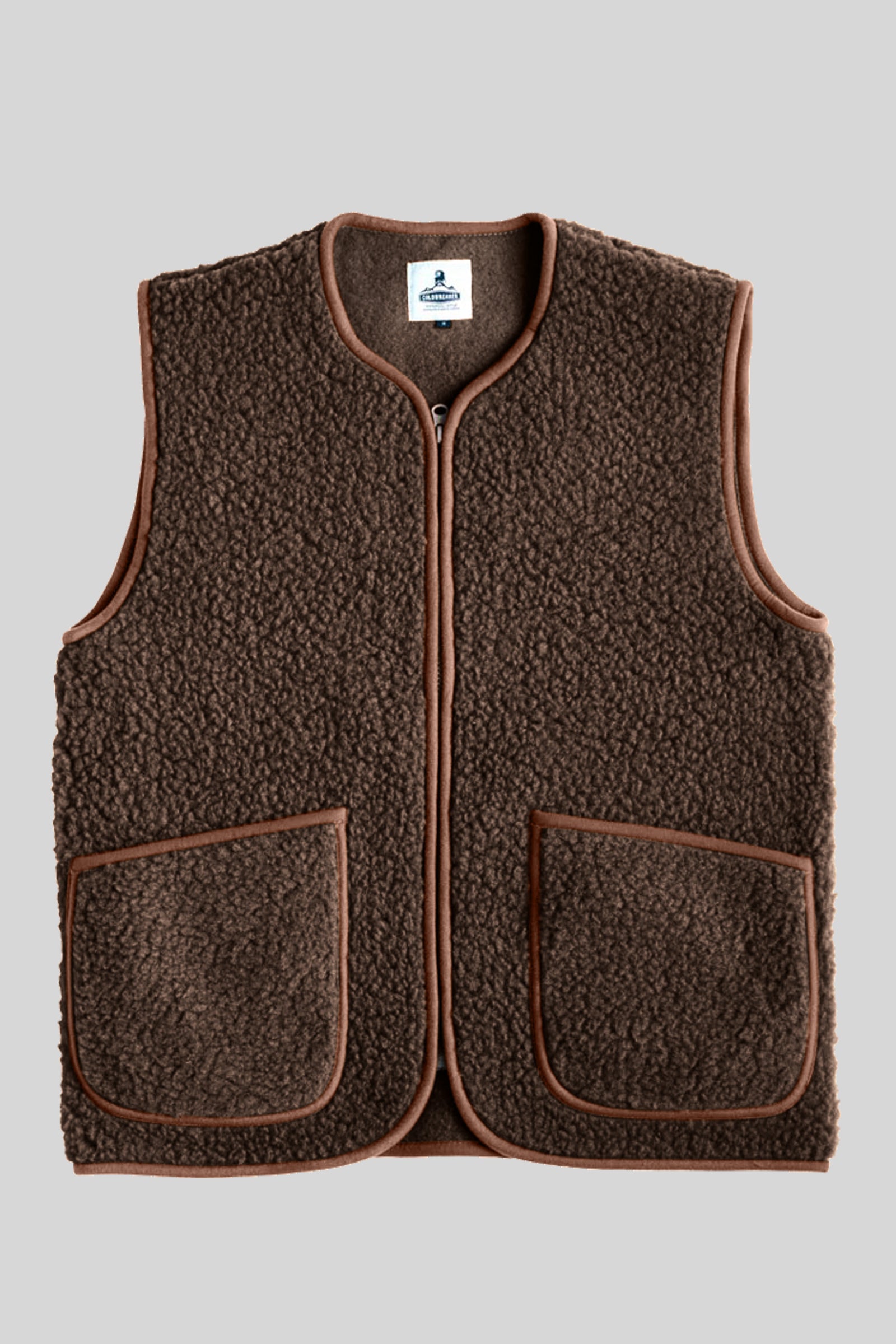 Coldbreaker Pepitko Vest Marrone Scuro Unisex - 4
