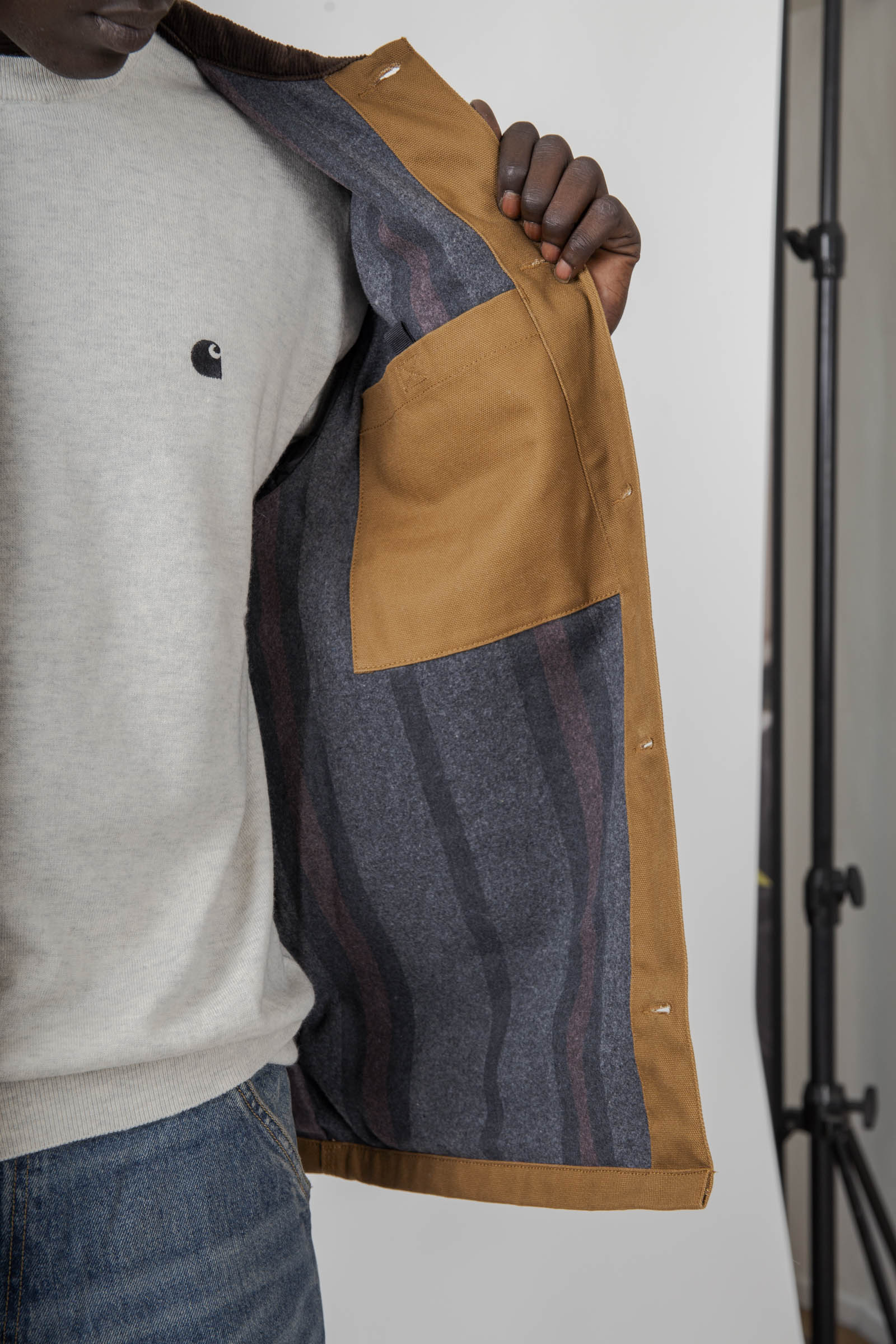 Carhartt Wip Michigan Coat Cammello Uomo - 8